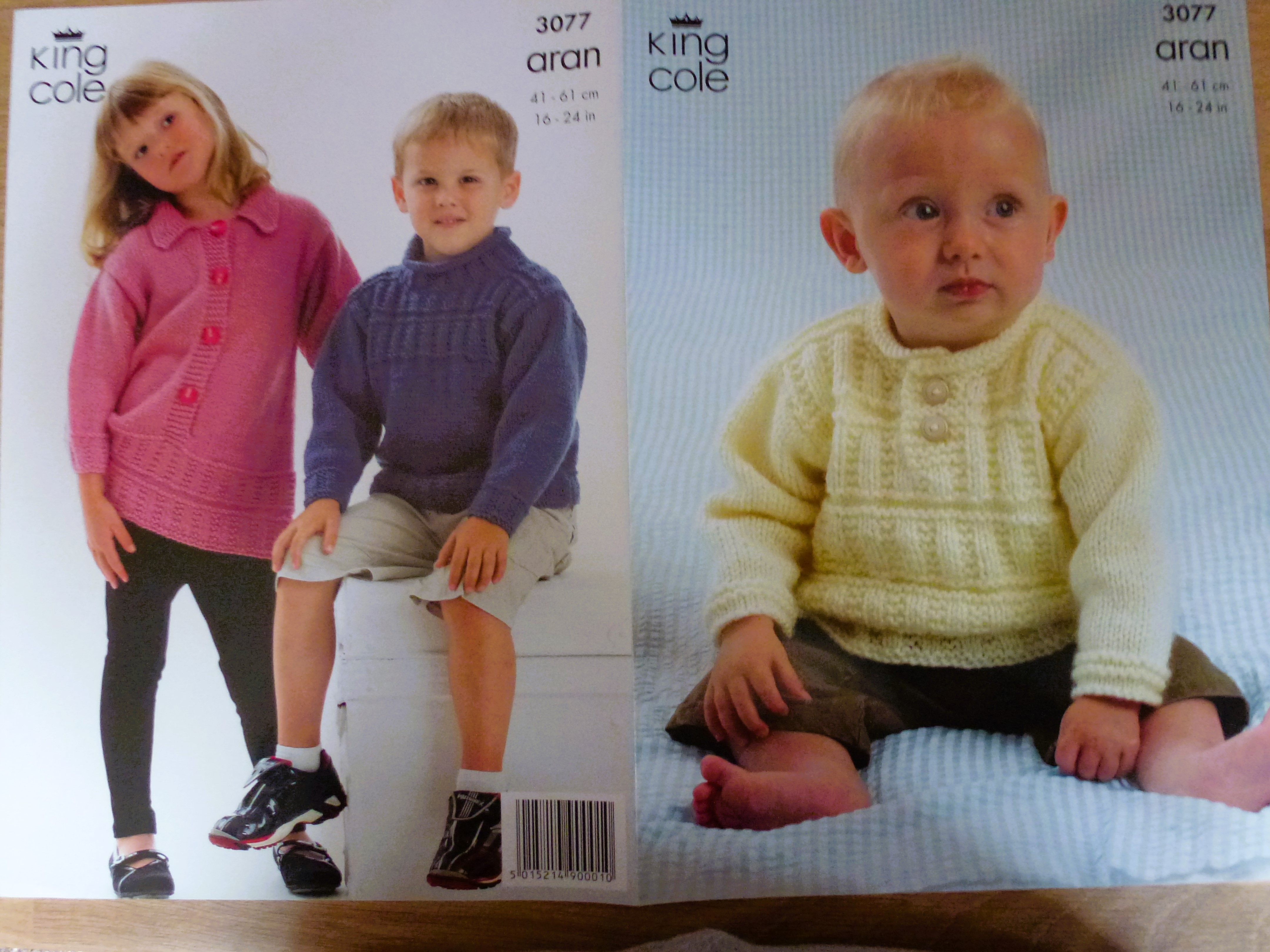King Cole ARAN Baby/Child Knitting Patterns