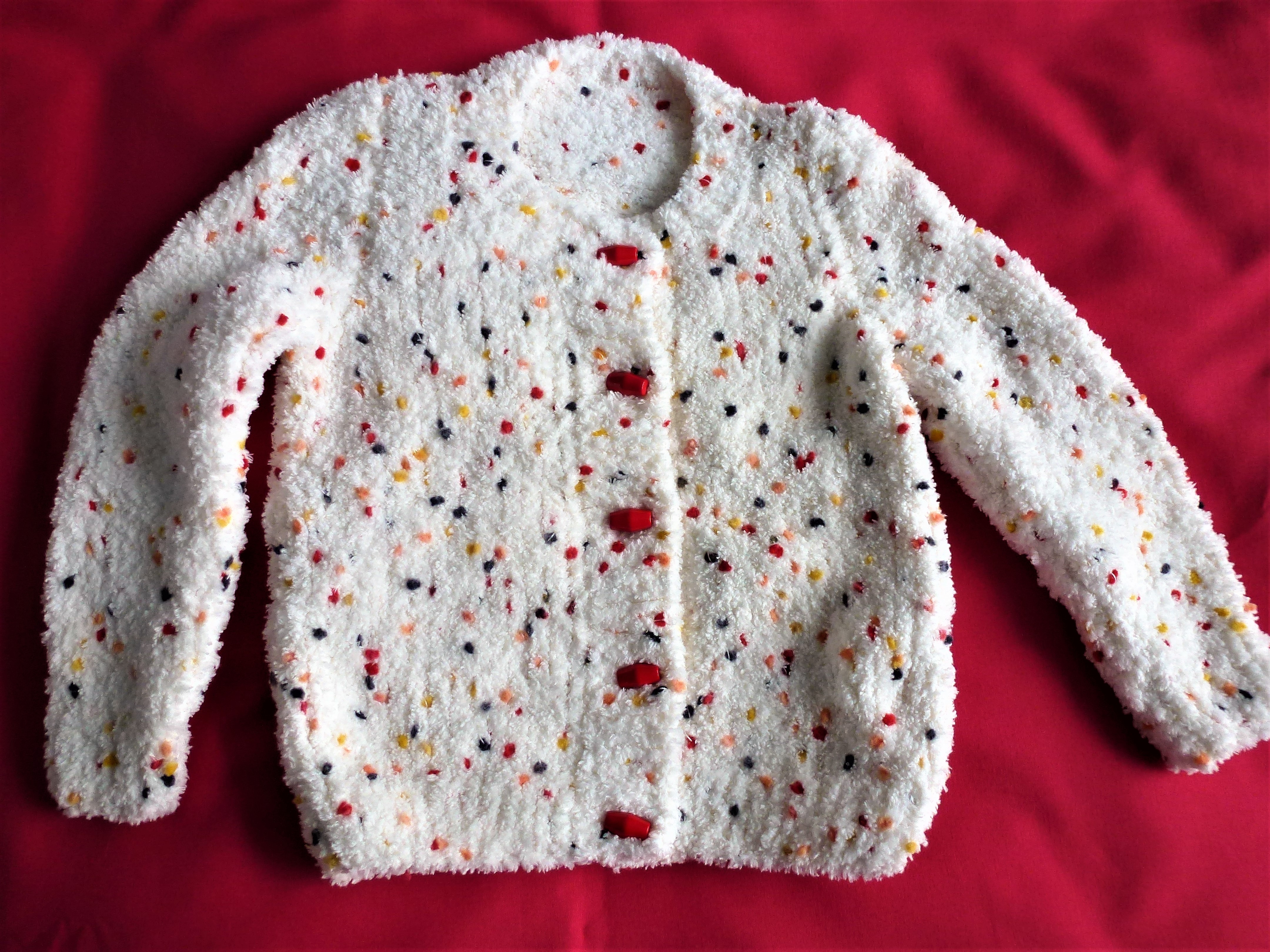 CHILDS Snuggly JACKET - Hand Knitted
