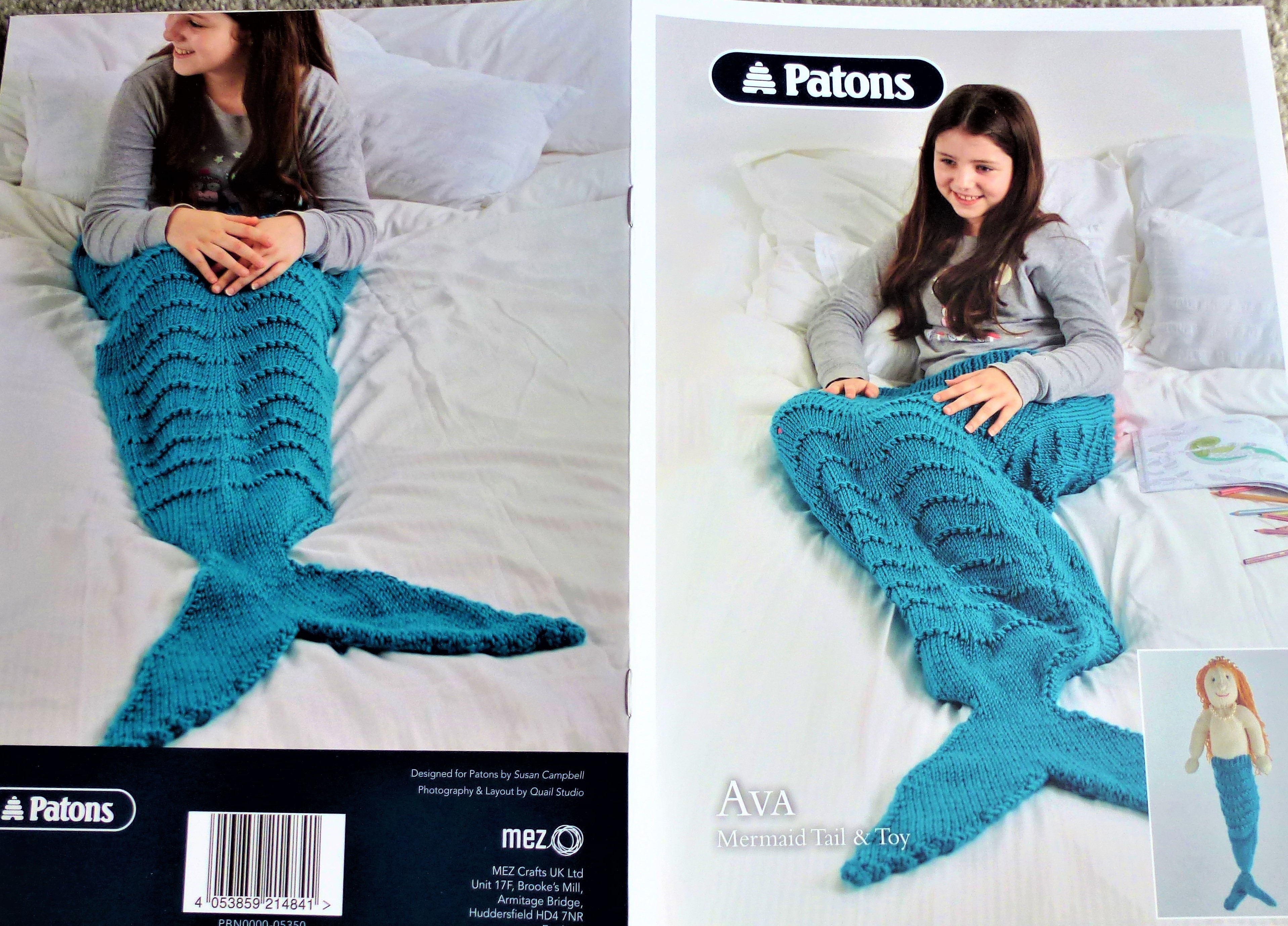 BOOKLET - Patons AVA Mermaid Tail & Toy