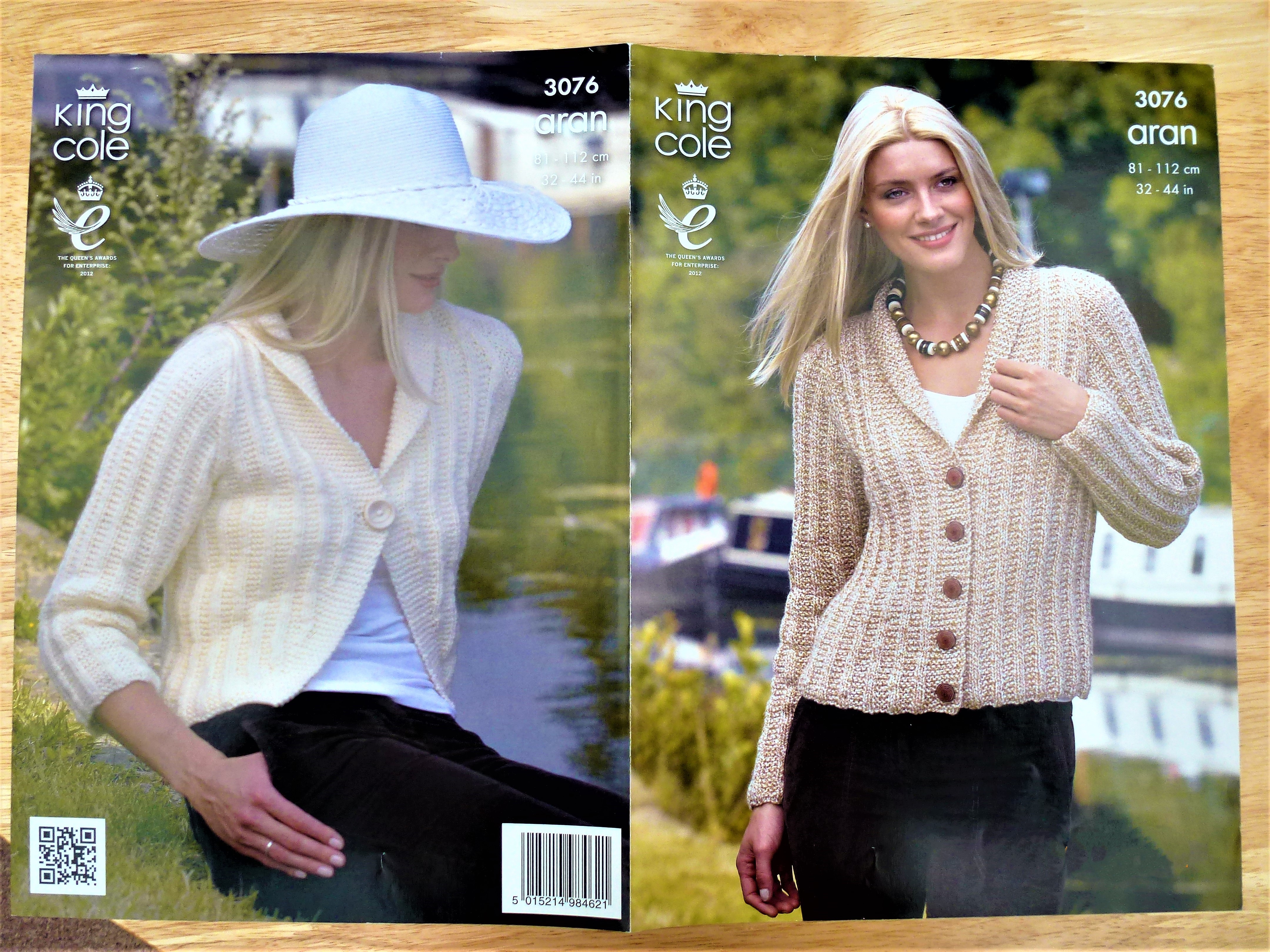 King Cole ARAN Adult Knitting Patterns