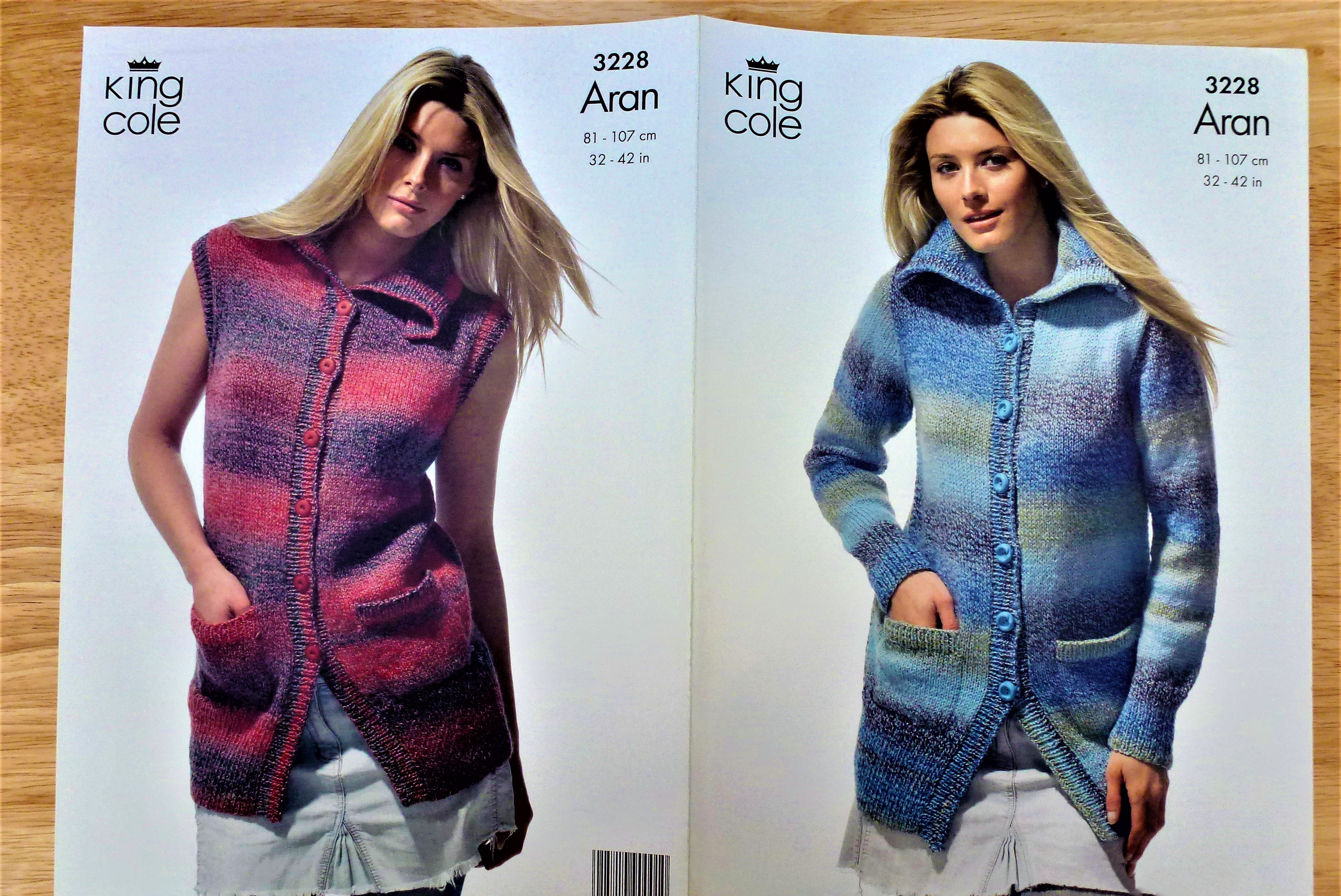 King Cole ARAN Adult Knitting Patterns