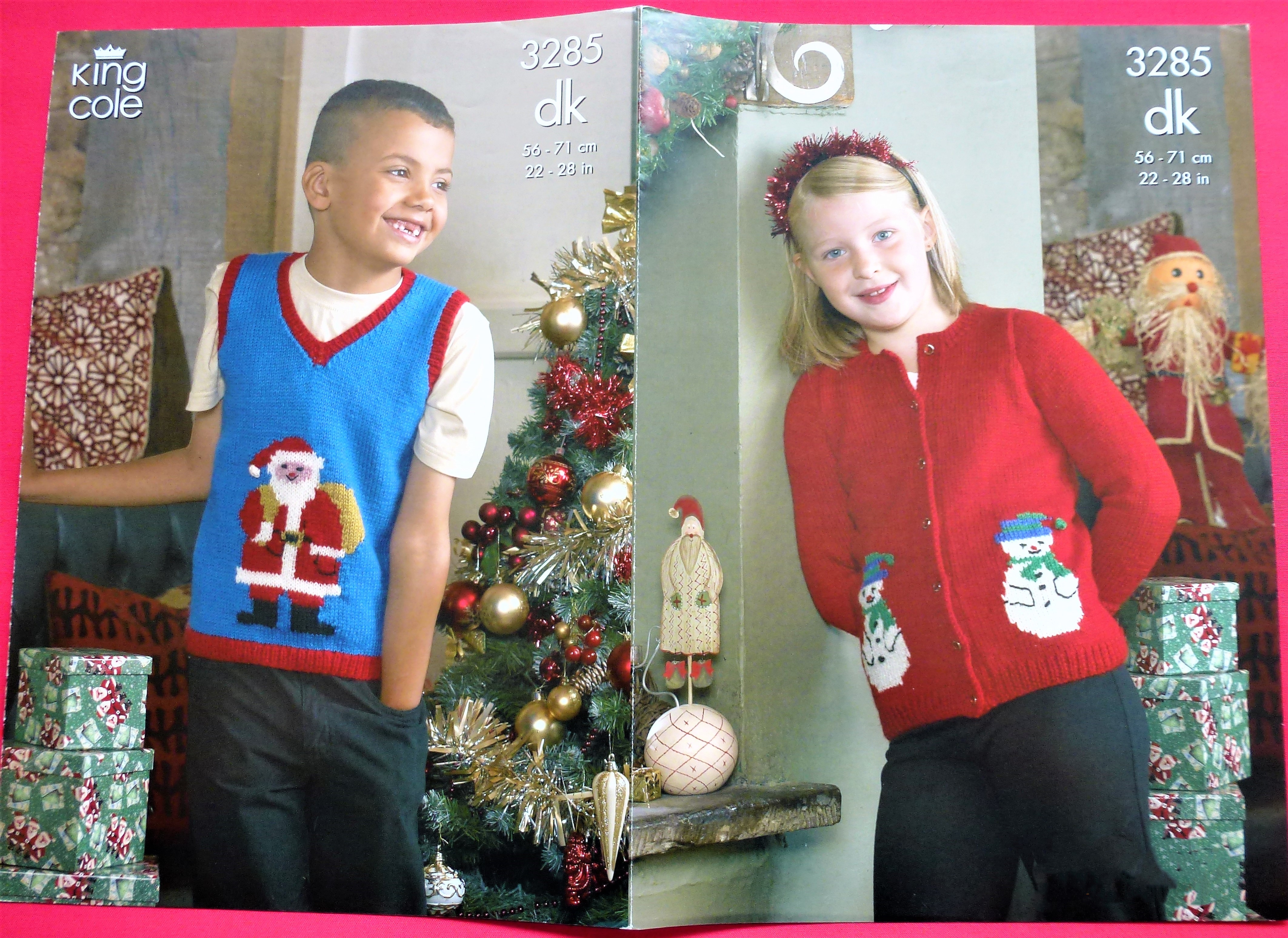 Assorted Makes CHRISTMAS DK Baby/Child Knitting Patterns