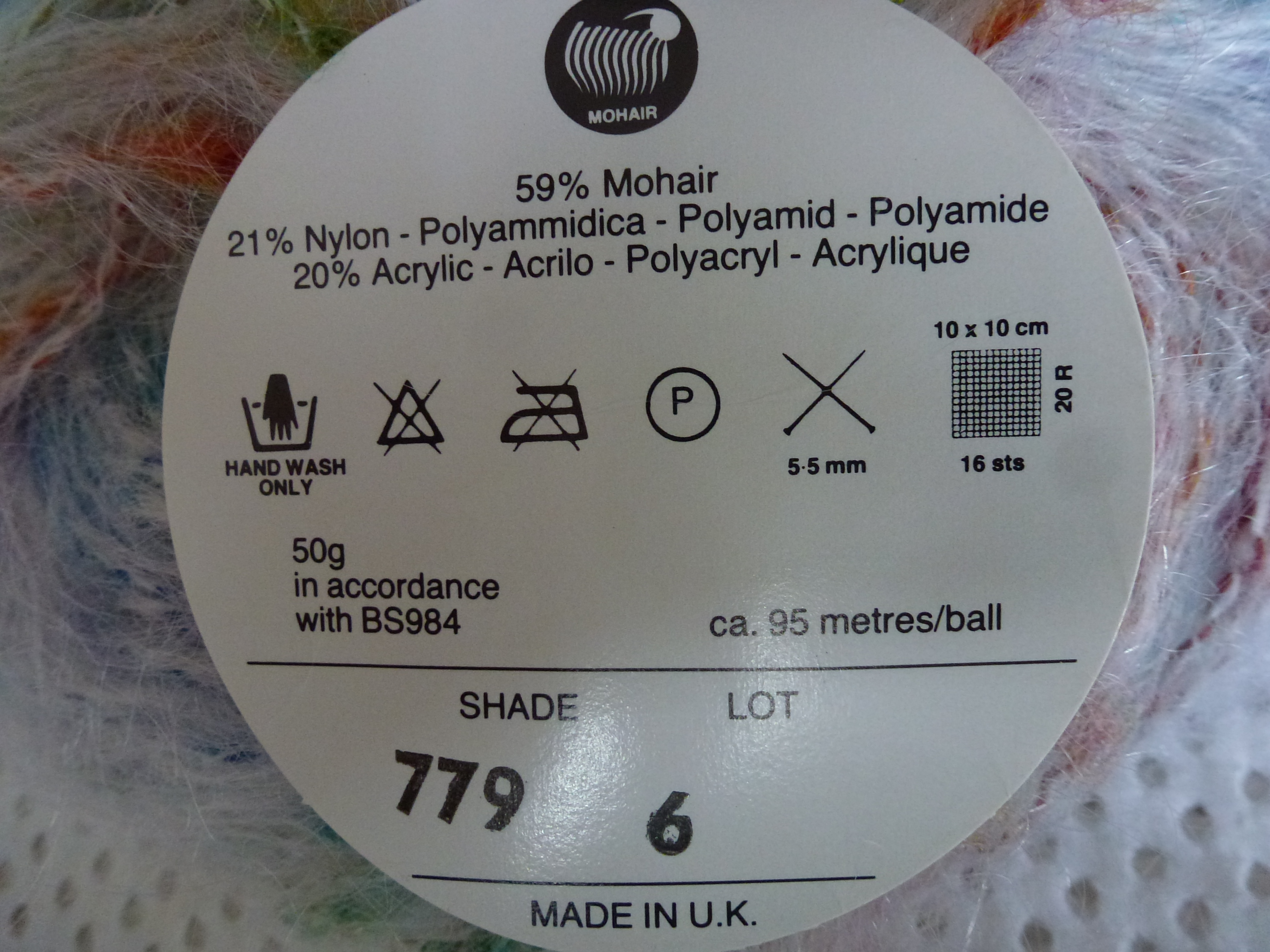 Milan Tricot MOODS Rainbow MOHAIR Yarn