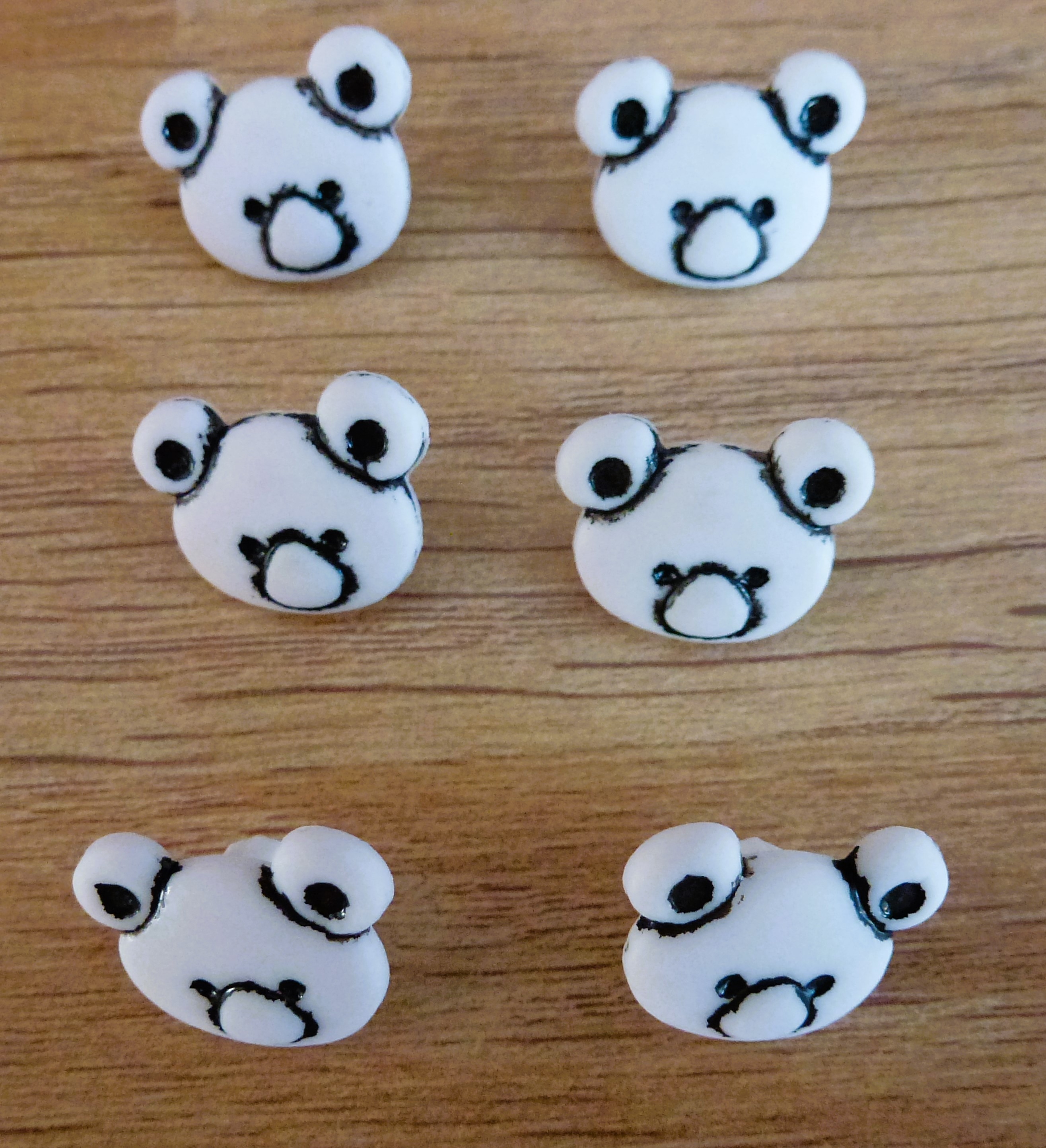 TEDDY FACE Buttons 15mm