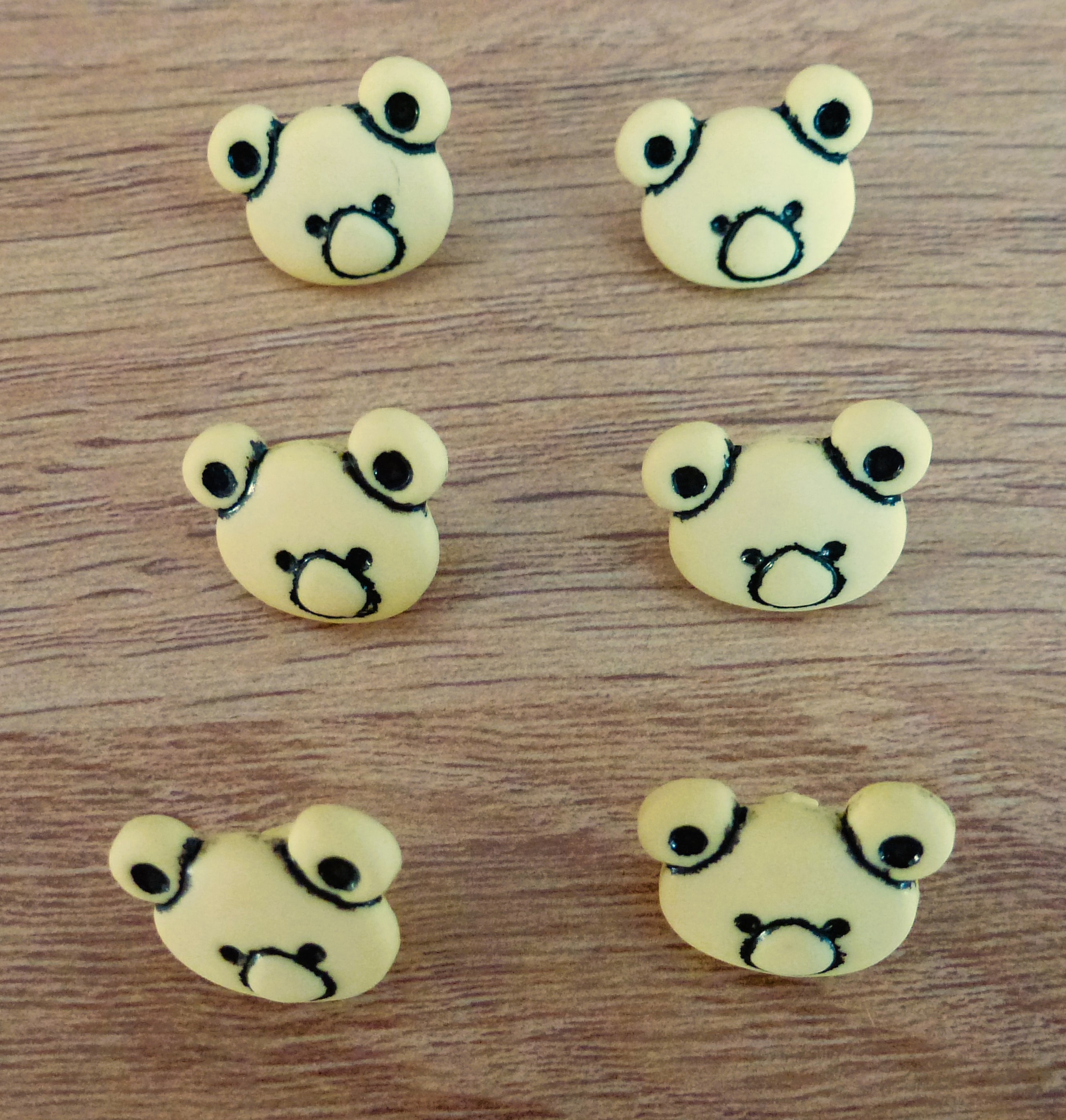 TEDDY FACE Buttons 15mm