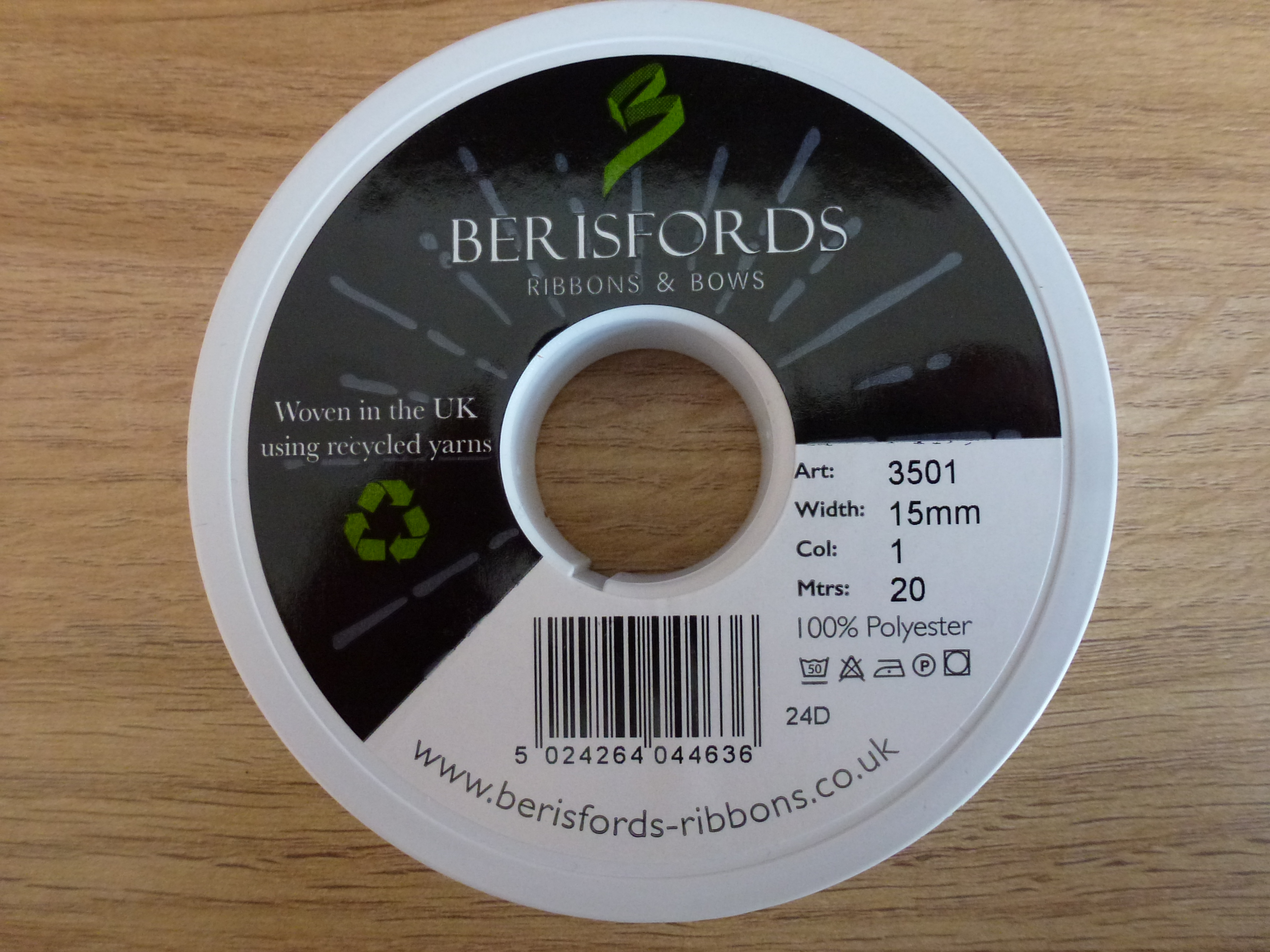 RIBBONS - 15mm Berisford Satin Double Sided Baby Ribbons