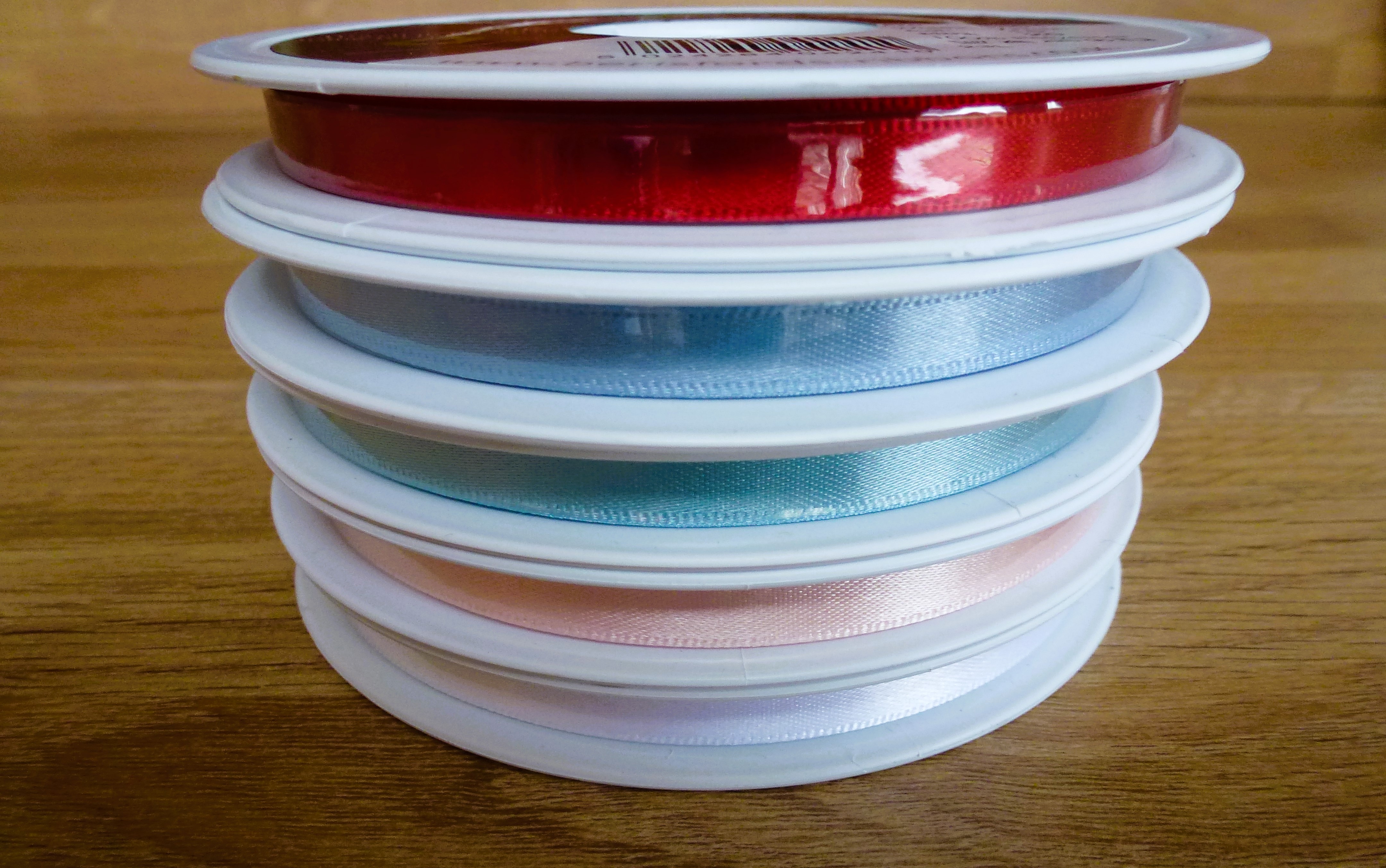 RIBBONS - 7mm Berisford Satin Double Sided Baby Ribbons