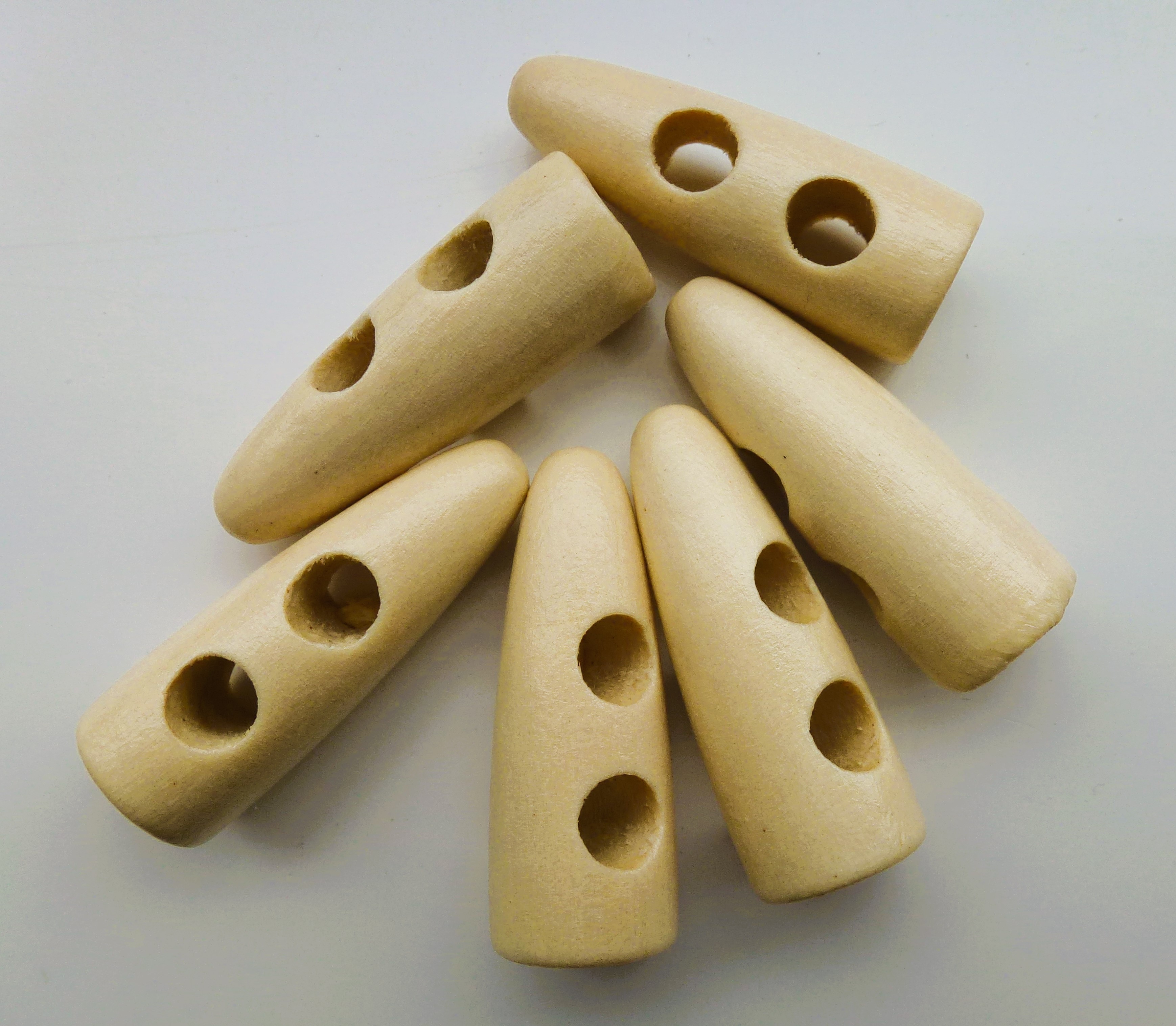 WOOD Toggle Buttons 30mm & 35mm