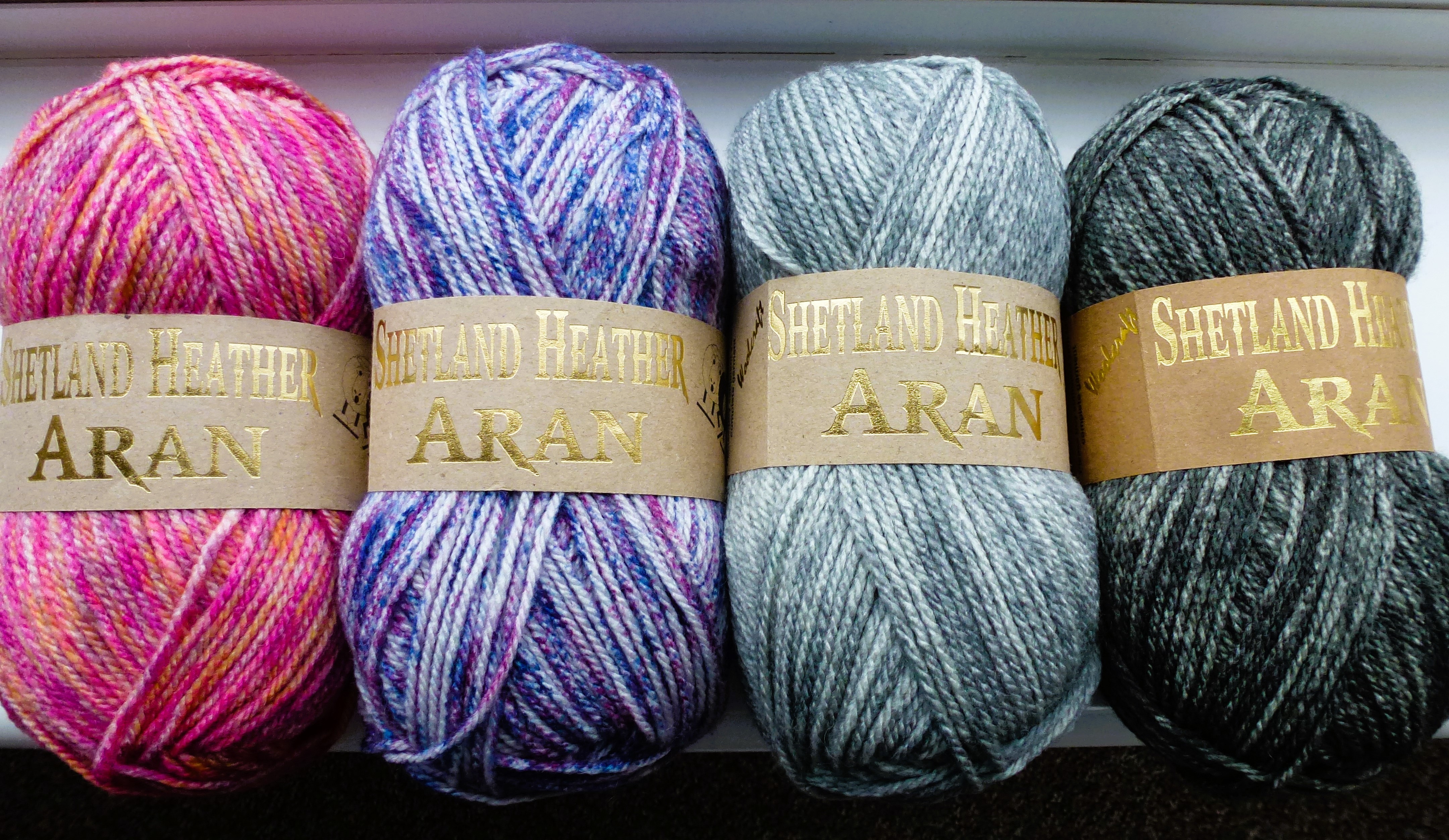 Woolcraft Shetland Heather ARAN - With 25% Wool