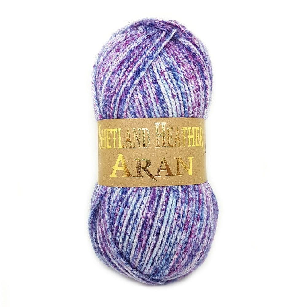 Woolcraft Shetland Heather ARAN - With 25% Wool