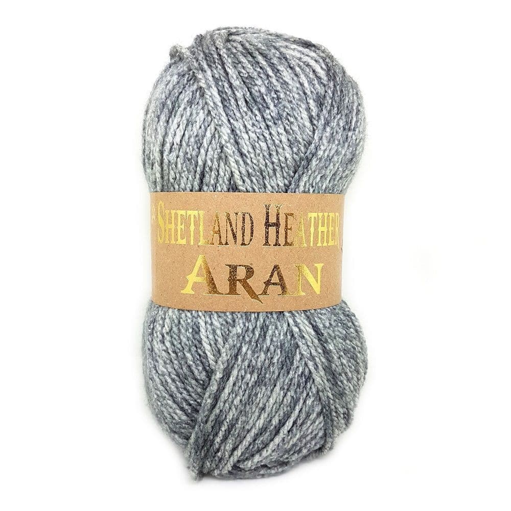 Woolcraft Shetland Heather ARAN - With 25% Wool