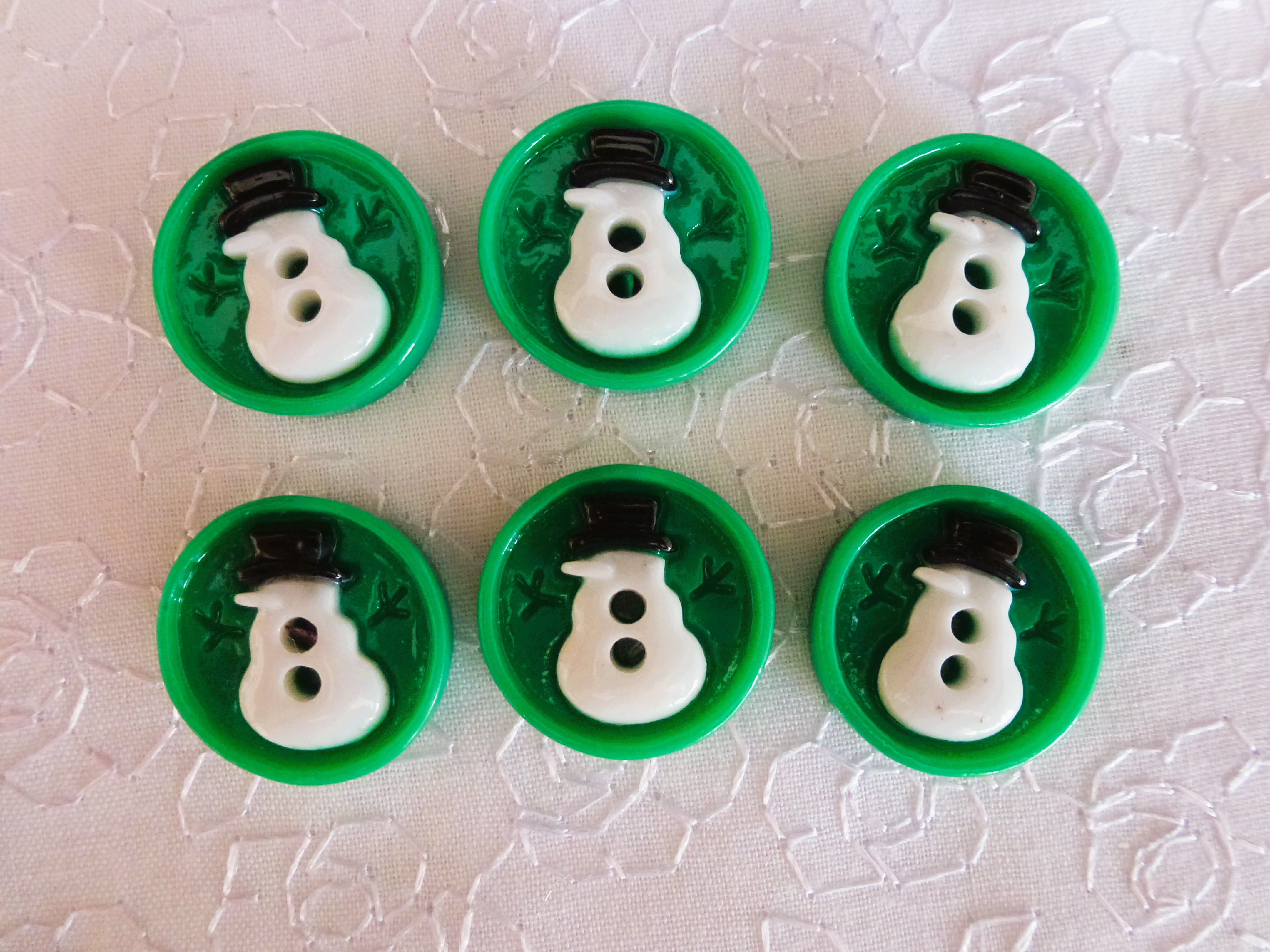 CHRISTMAS Buttons - Snowman