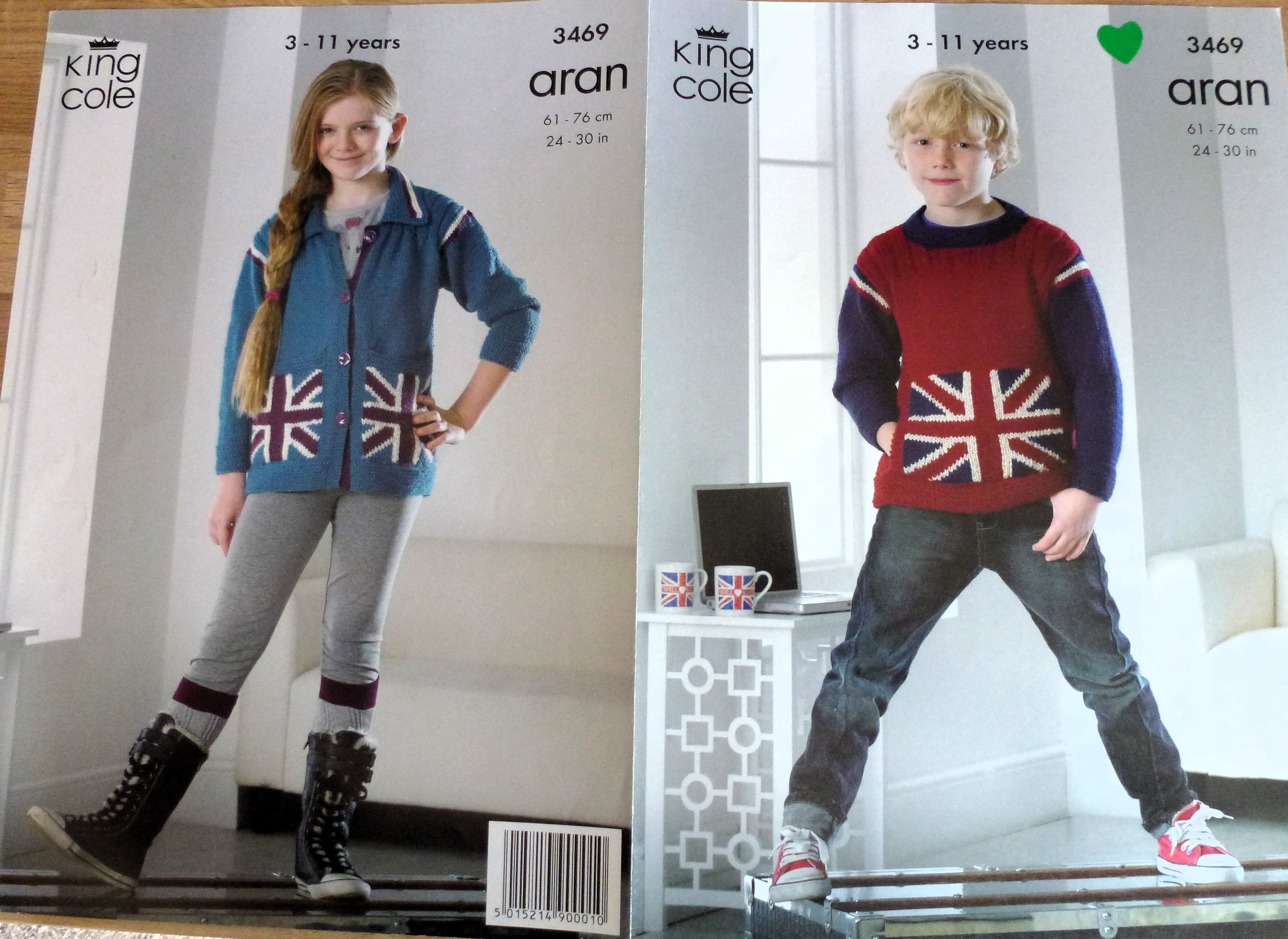 Assorted Makes ARAN Baby/Child Knitting Patterns