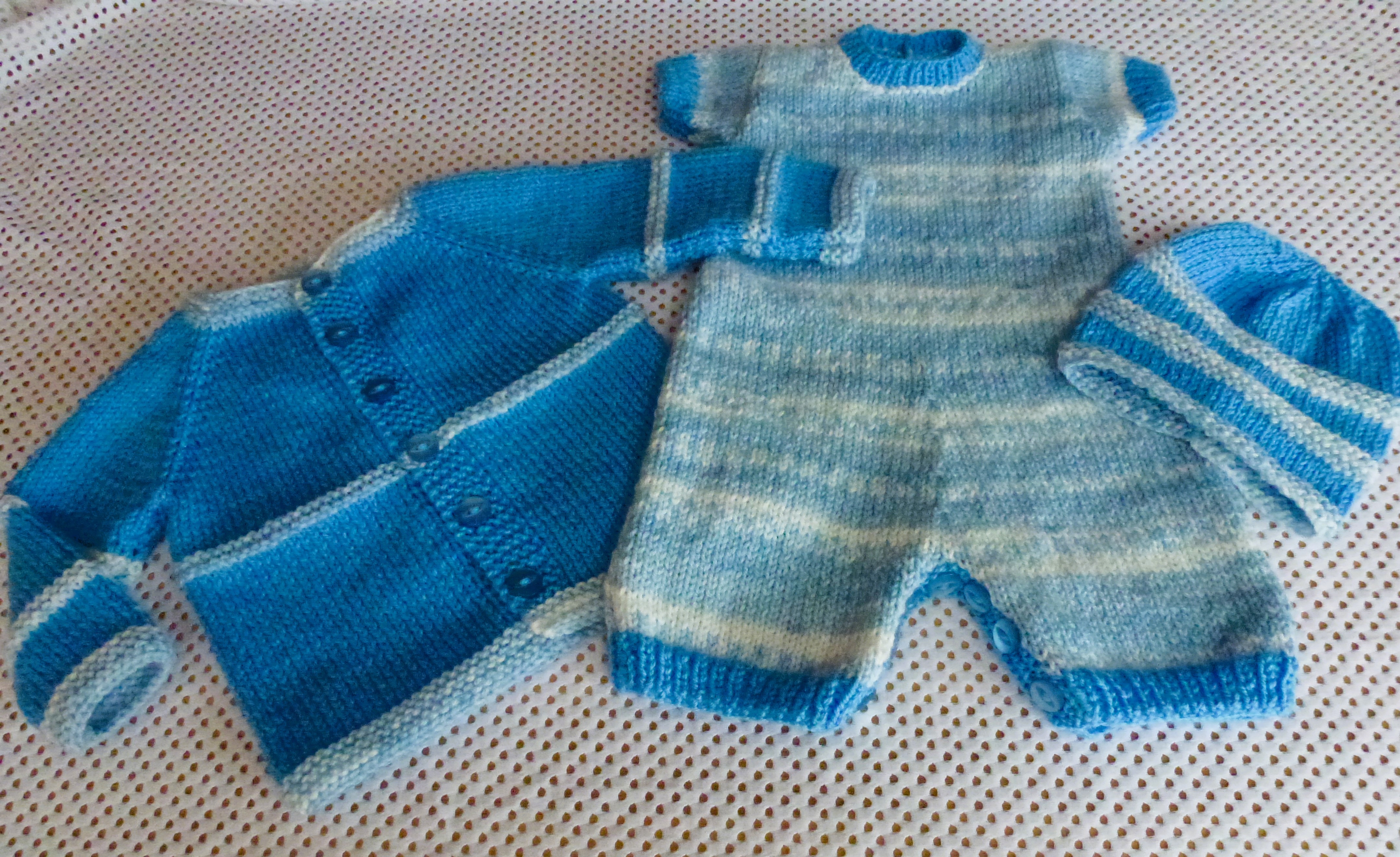 BABY 3 Piece Set - Hand Knitted 