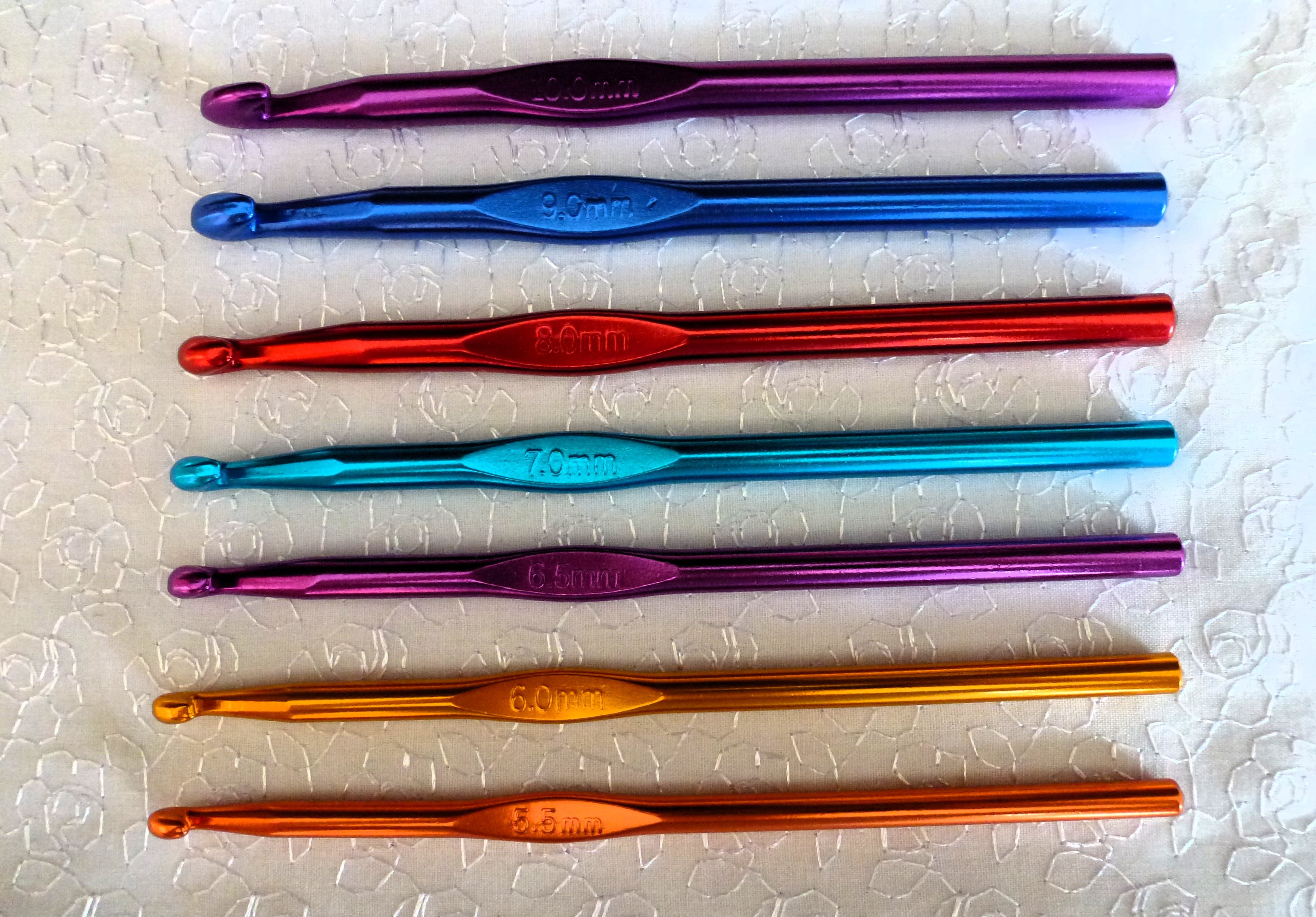 ALUMINIUM Crochet Hook Set - 7 Piece