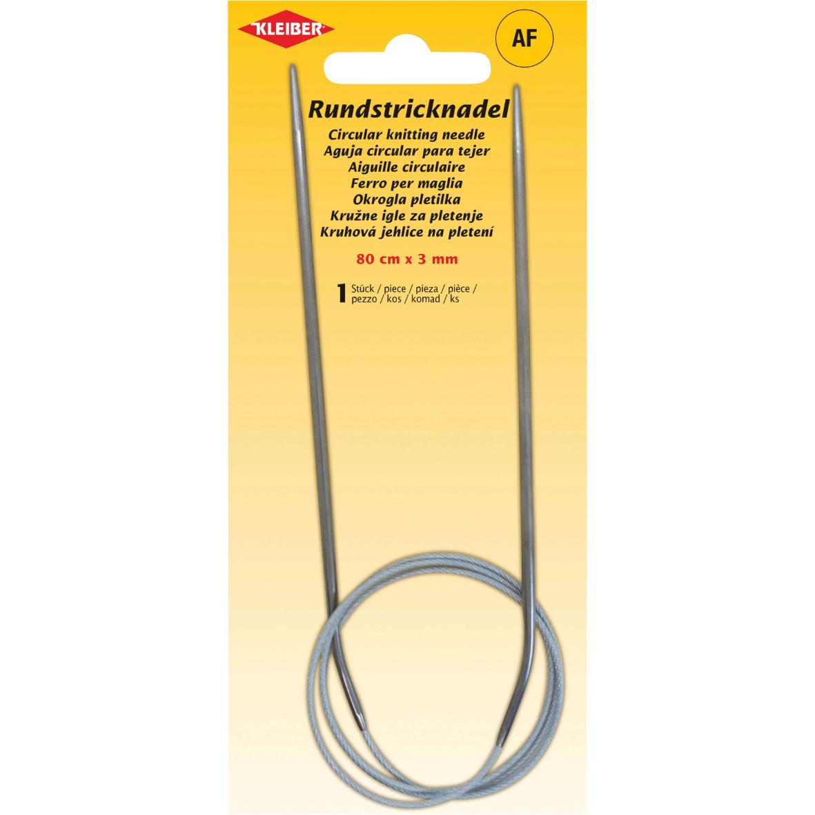 CIRCULAR KNITTING NEEDLES - Kleiber 80cm Long