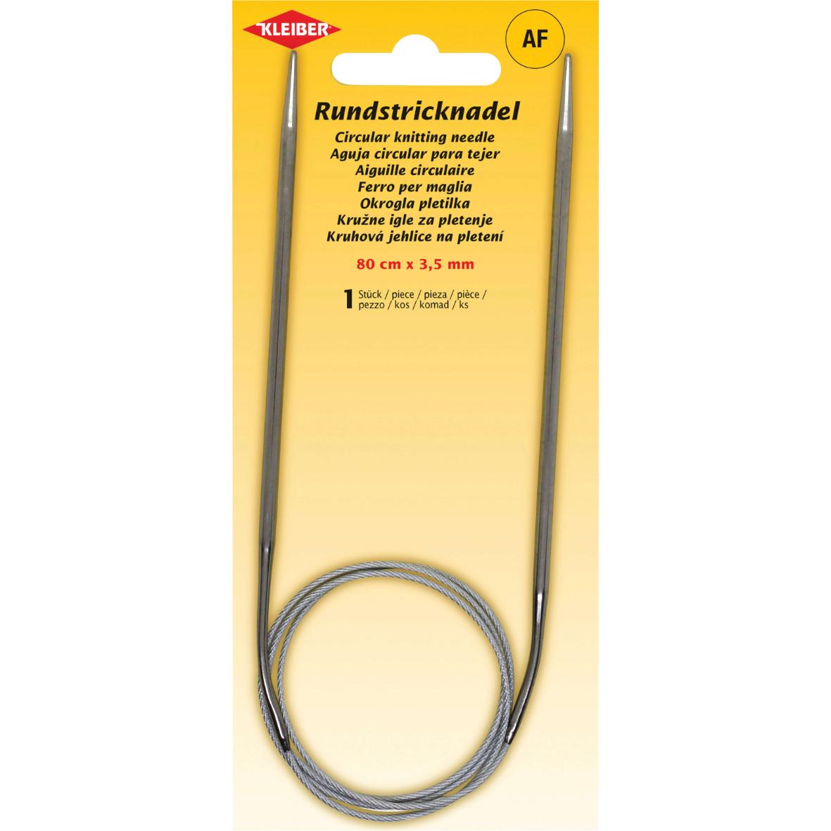 CIRCULAR KNITTING NEEDLES - Kleiber 80cm Long