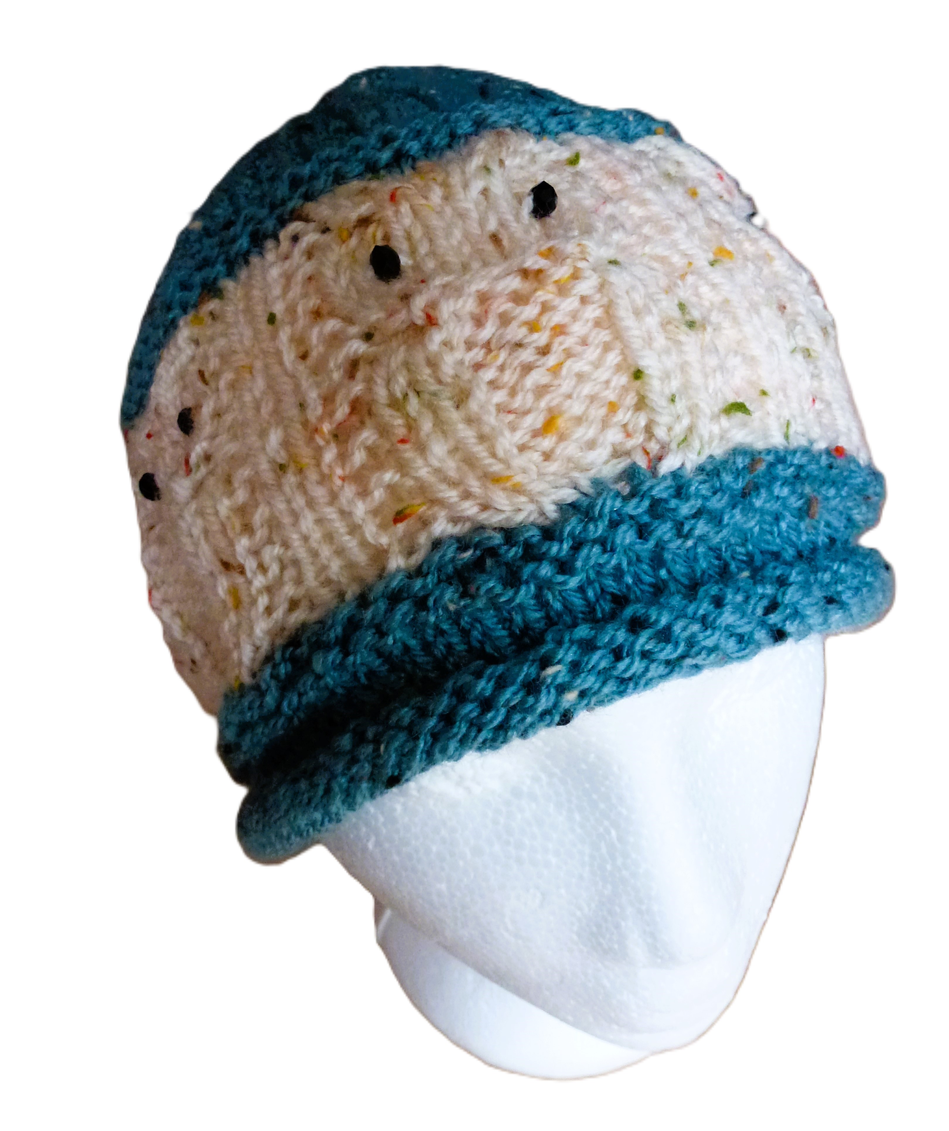 OWL Design Hat - Hand Knitted