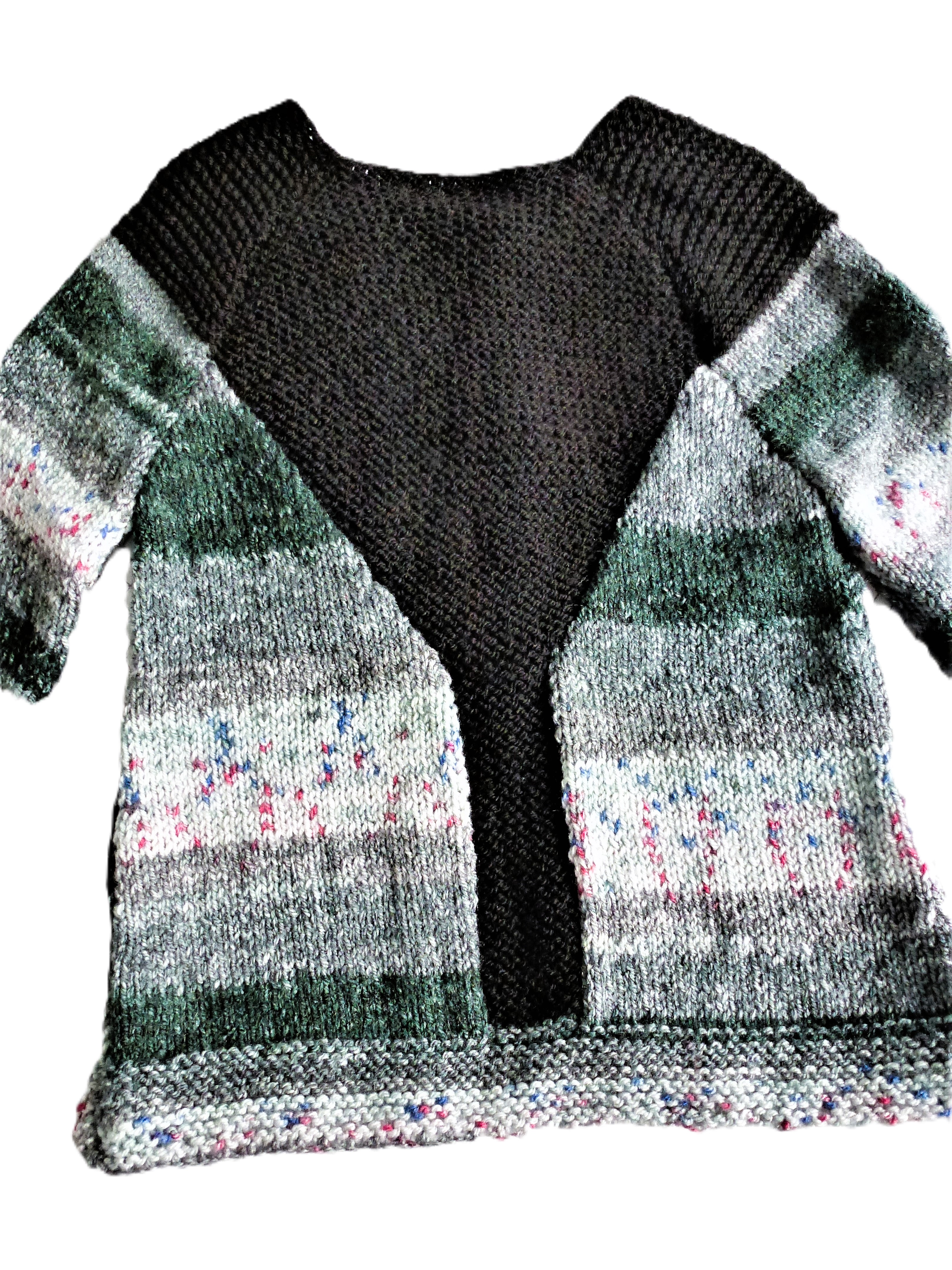 CHILDS Unusual JACKET - Hand Knitted