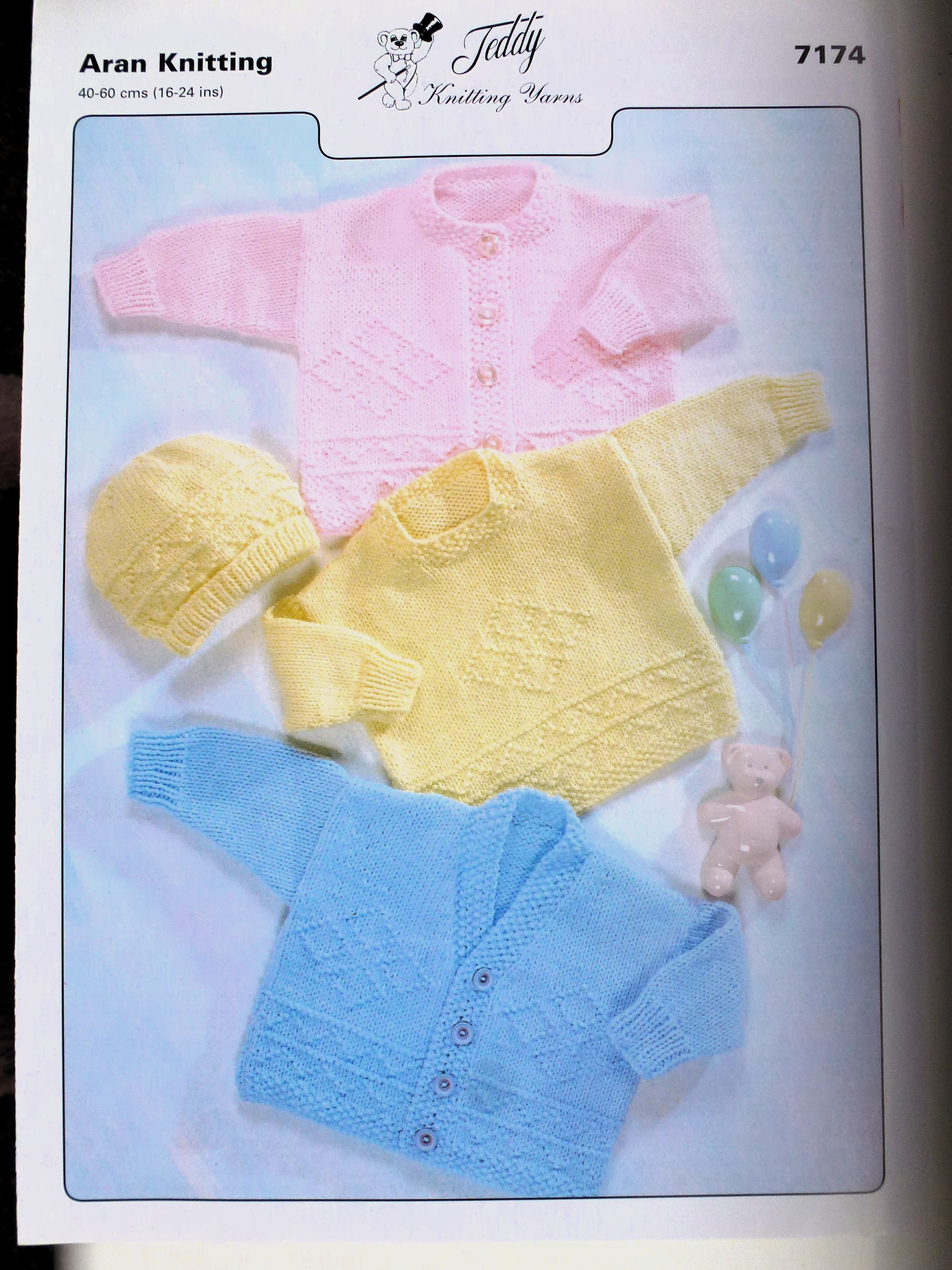 Teddy ARAN Baby/Child Knitting Patterns