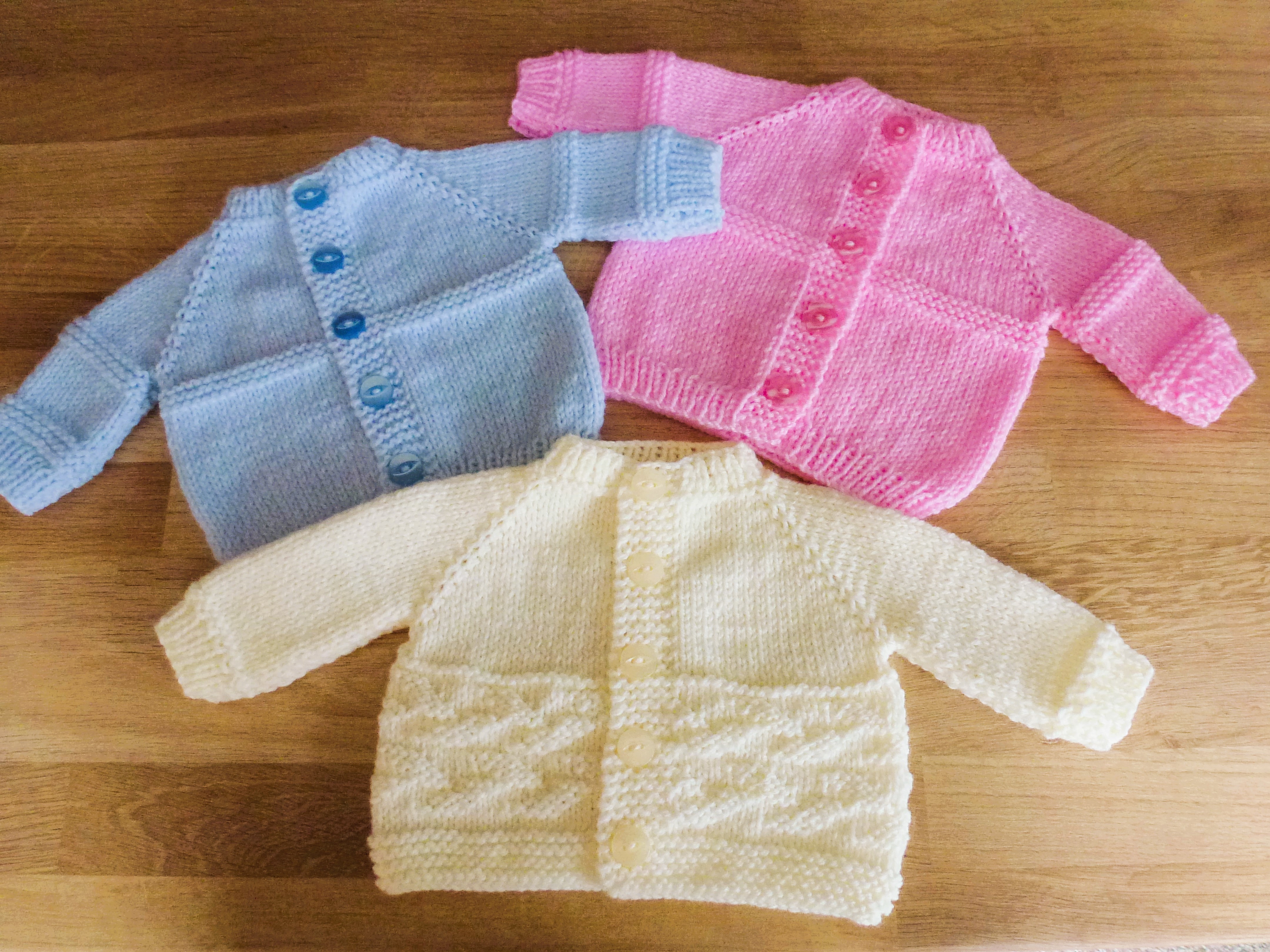 PREMATURE Baby Cardigans - Hand Knitted