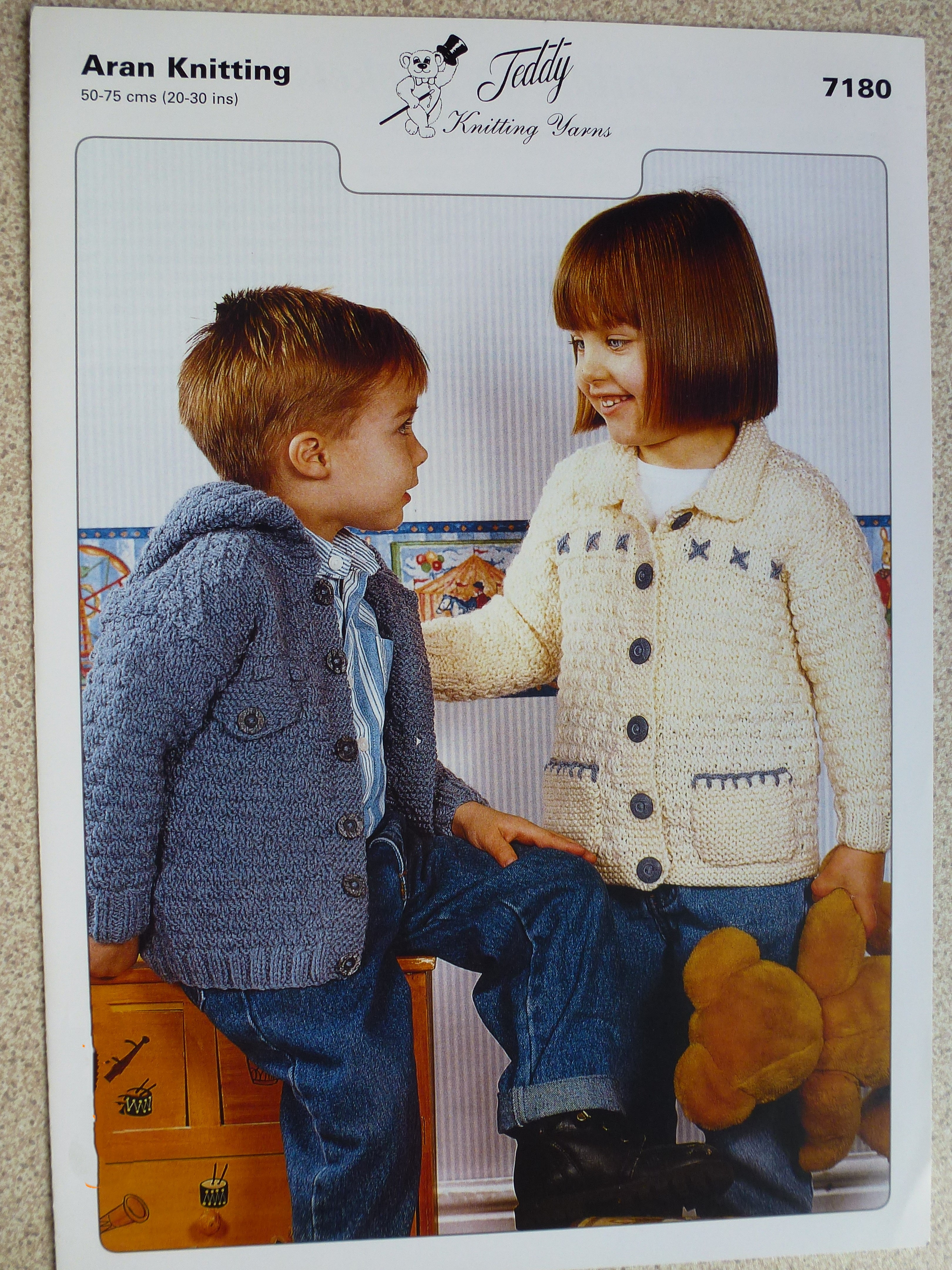Teddy ARAN Baby/Child Knitting Patterns