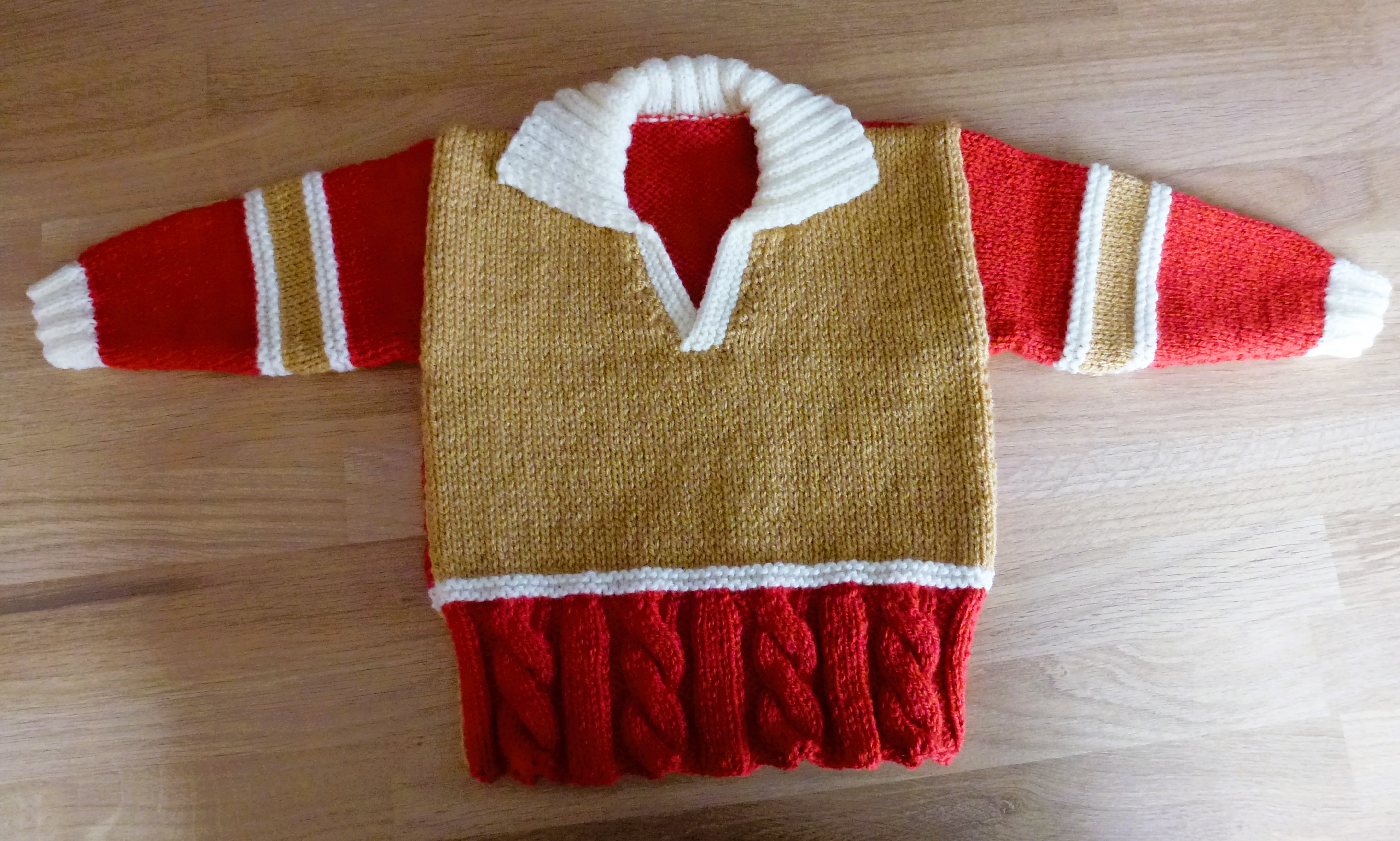 CHILDS Autumn JUMPER - Hand Knitted