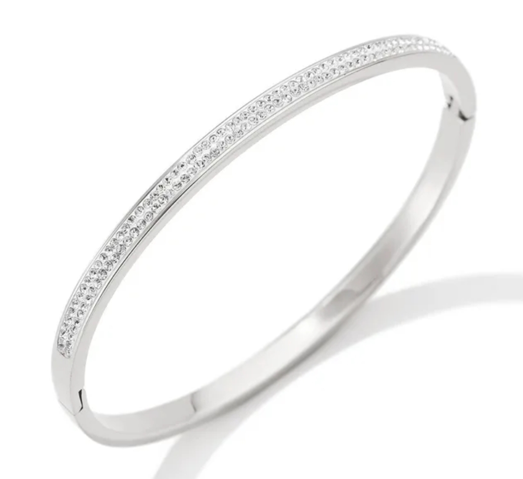 DOUBLE ZIRCON bangle 