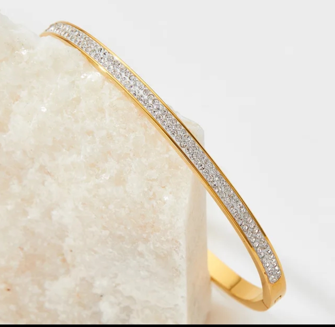 DOUBLE ZIRCON bangle 