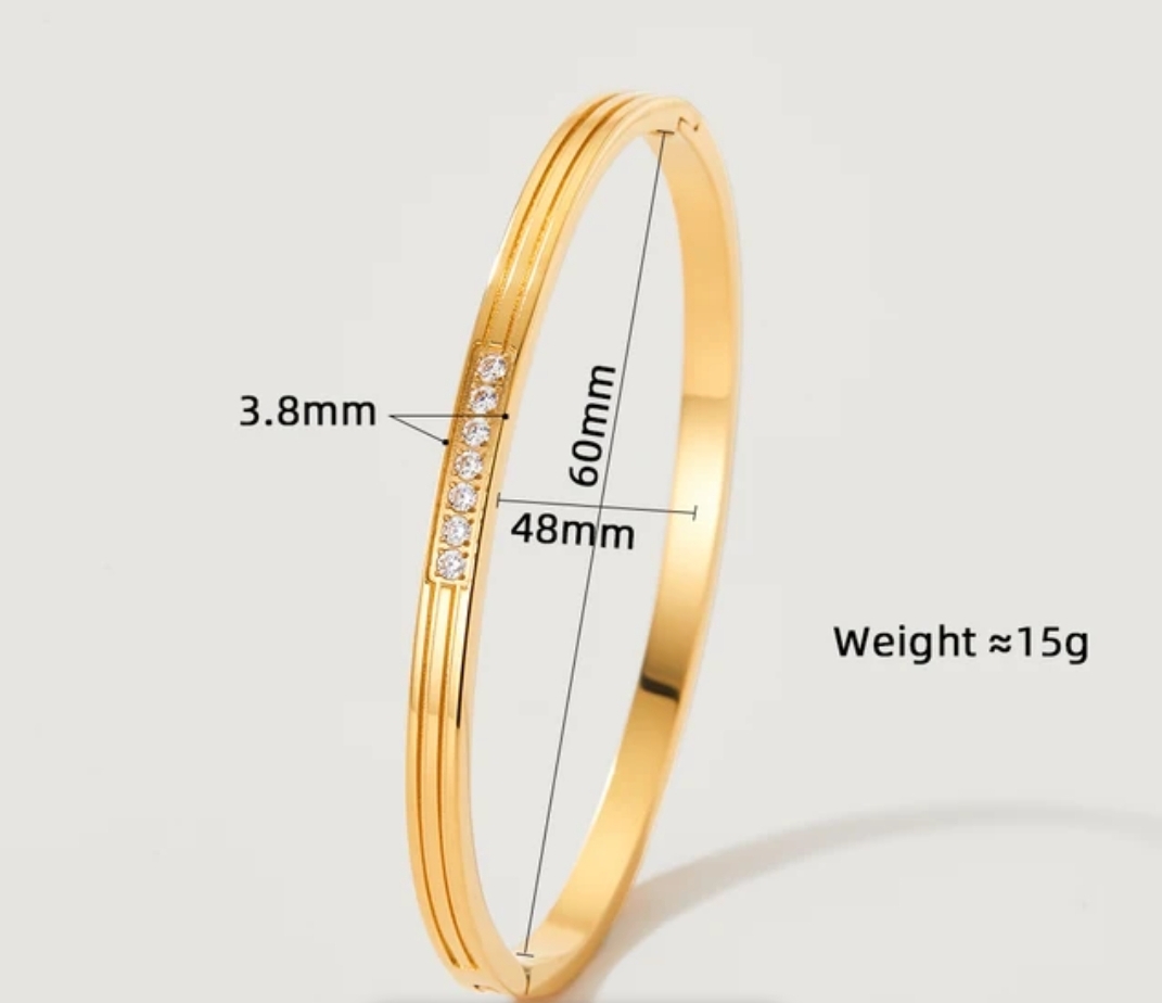 MIDDLE ZIRCON bangle 