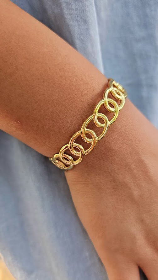 OVAL open bangle 