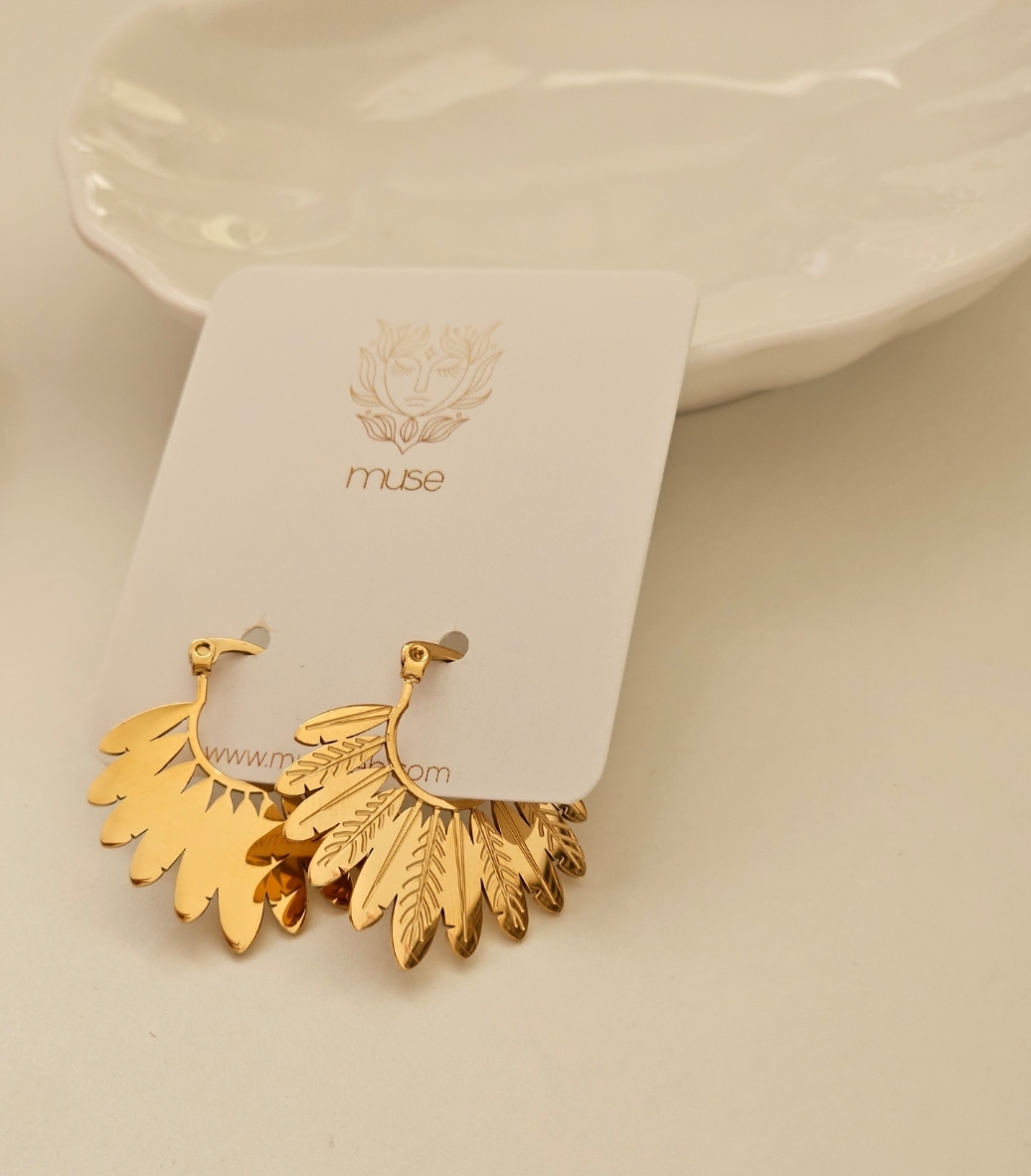 FEATHER EARRINGS 