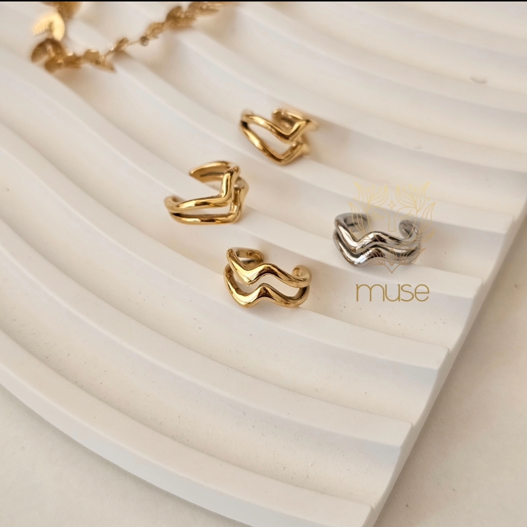 WAVY EAR CUFFS