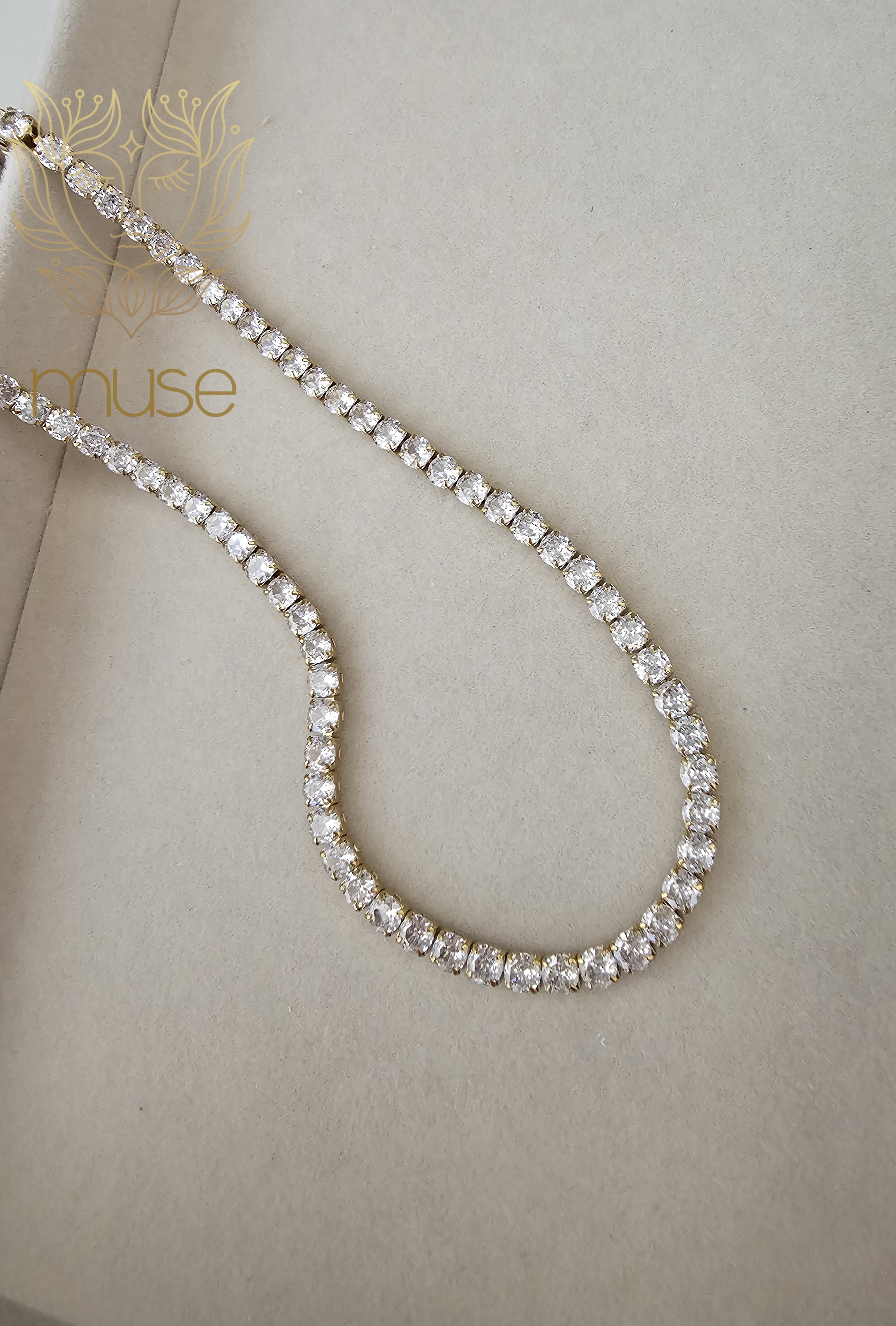 ROUND TENNIS NECKLACE