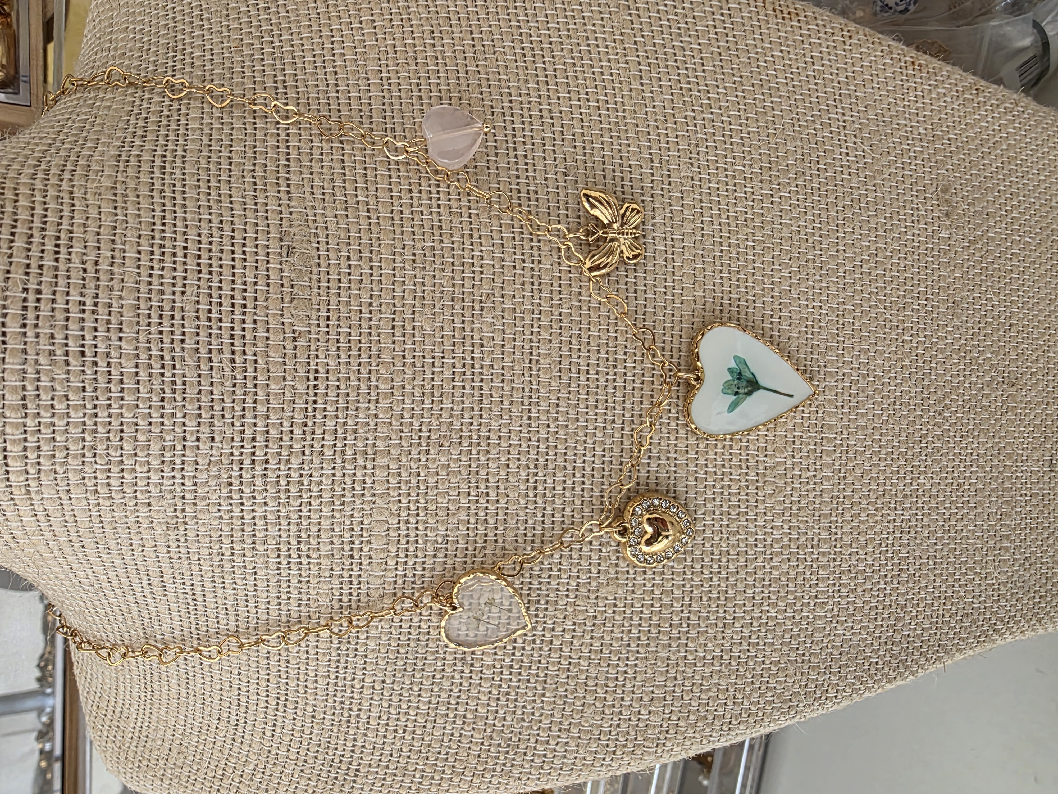 HEART CHARMS NECKLACE 