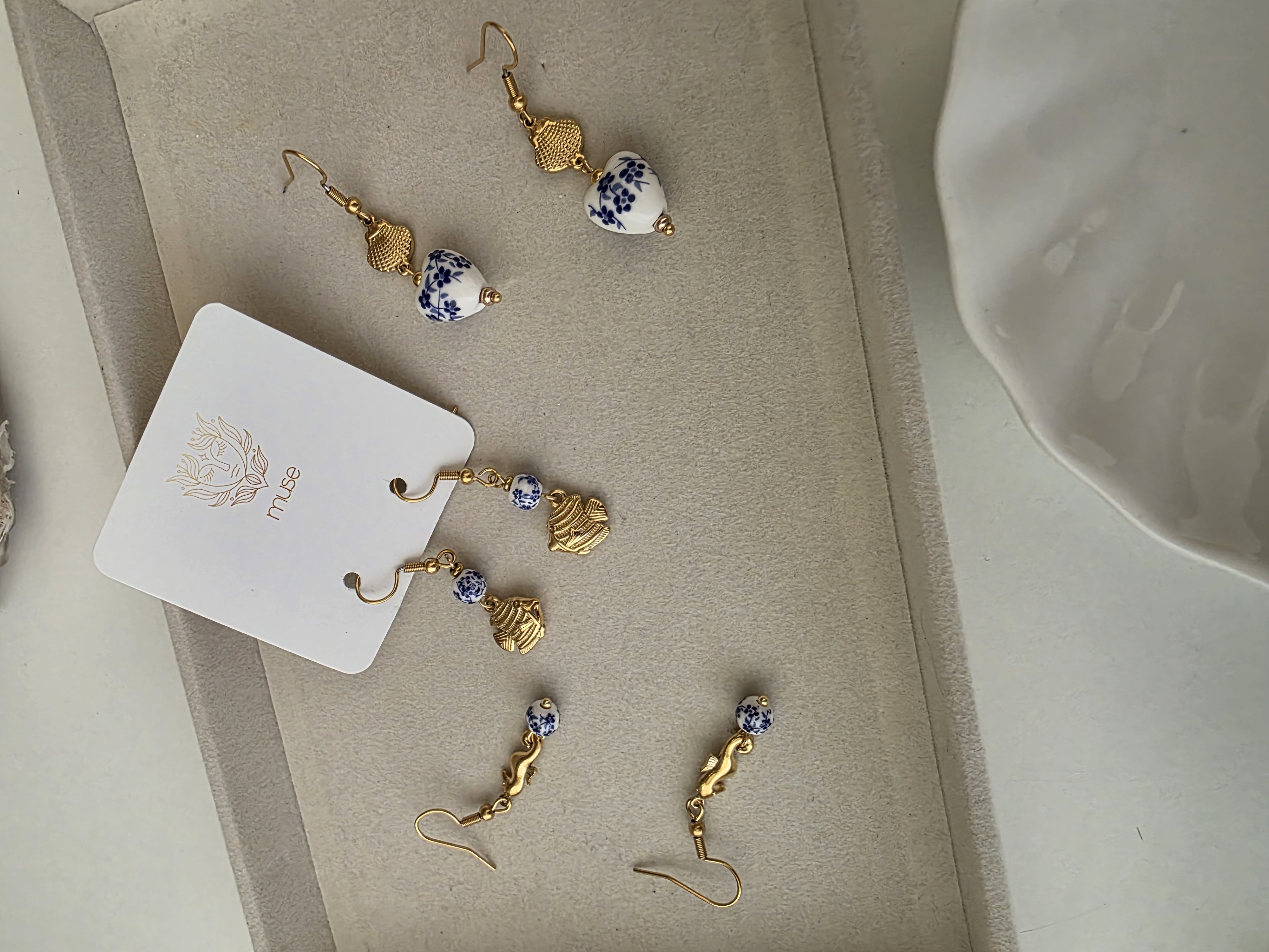 CHINESE STYLE.EARRINGS BEACH VIBE 