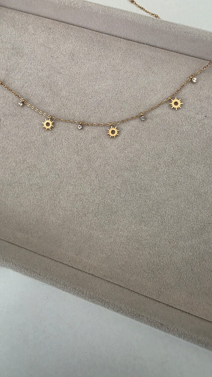 Sunflower Charm Necklace