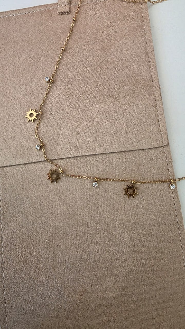 Sunflower Charm Necklace