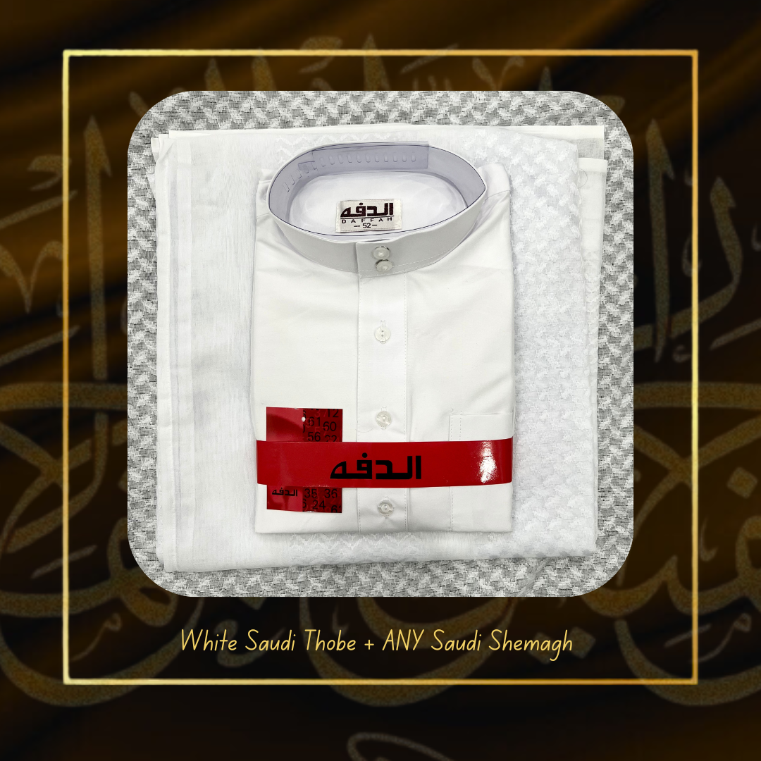 White Thobe Saudi Bundle 