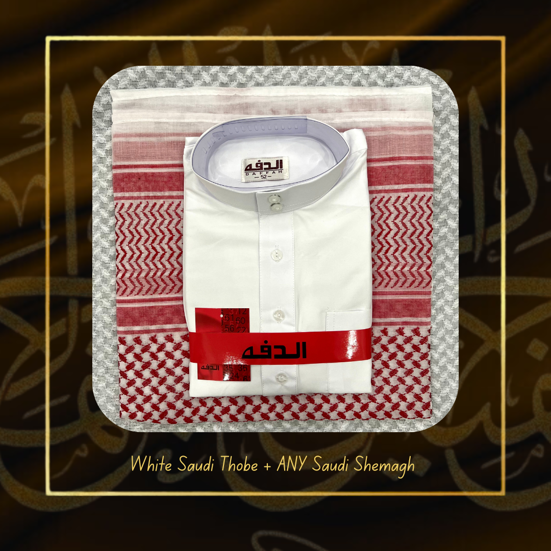 White Thobe Saudi Bundle 