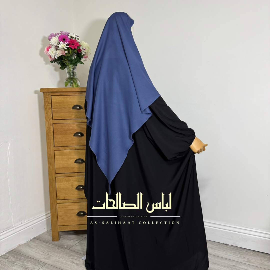 Sky-Blue Premium Khimar