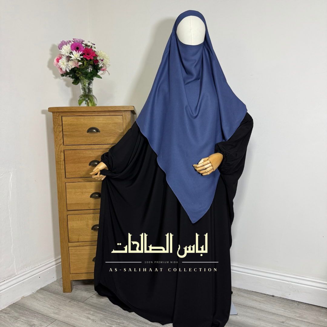 Sky-Blue Premium Khimar