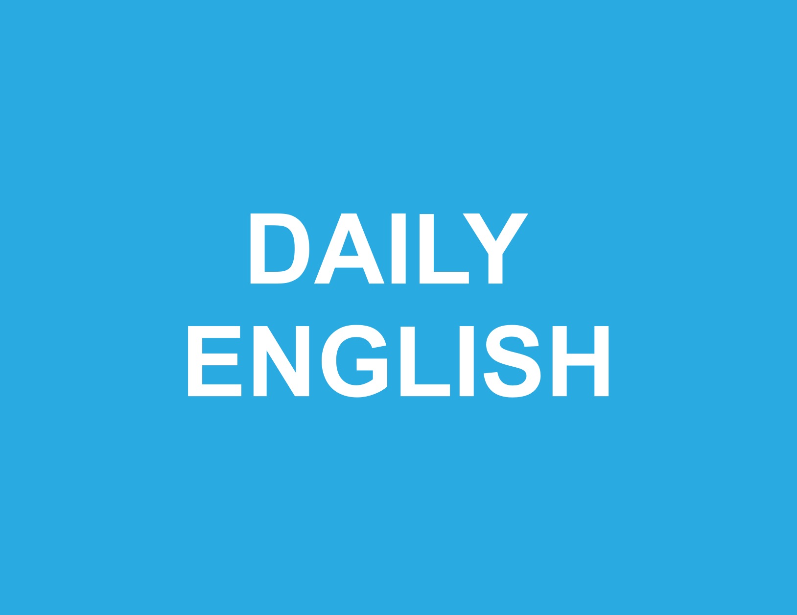 CLICK & GO! daily english