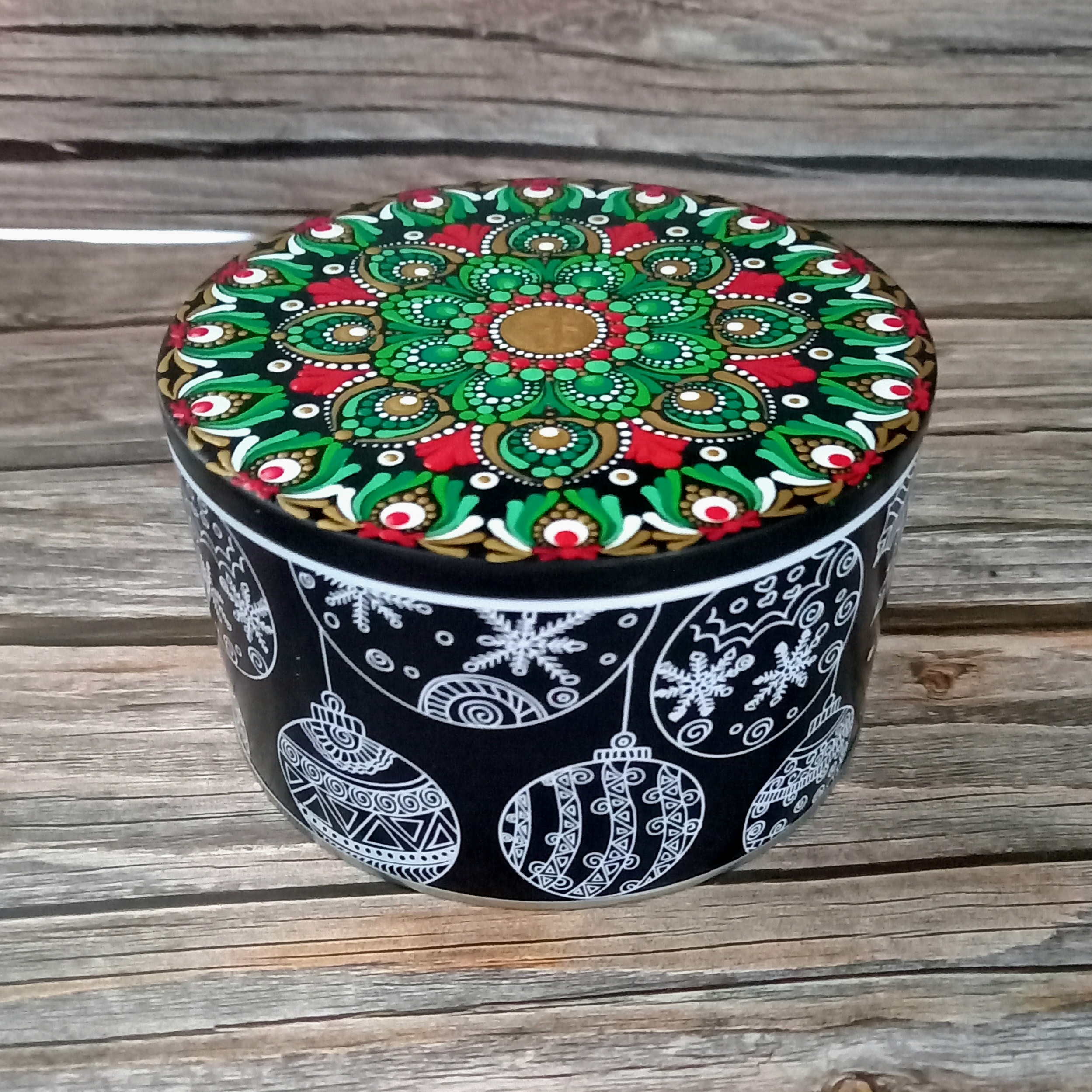 Boîte métal "Sapin"