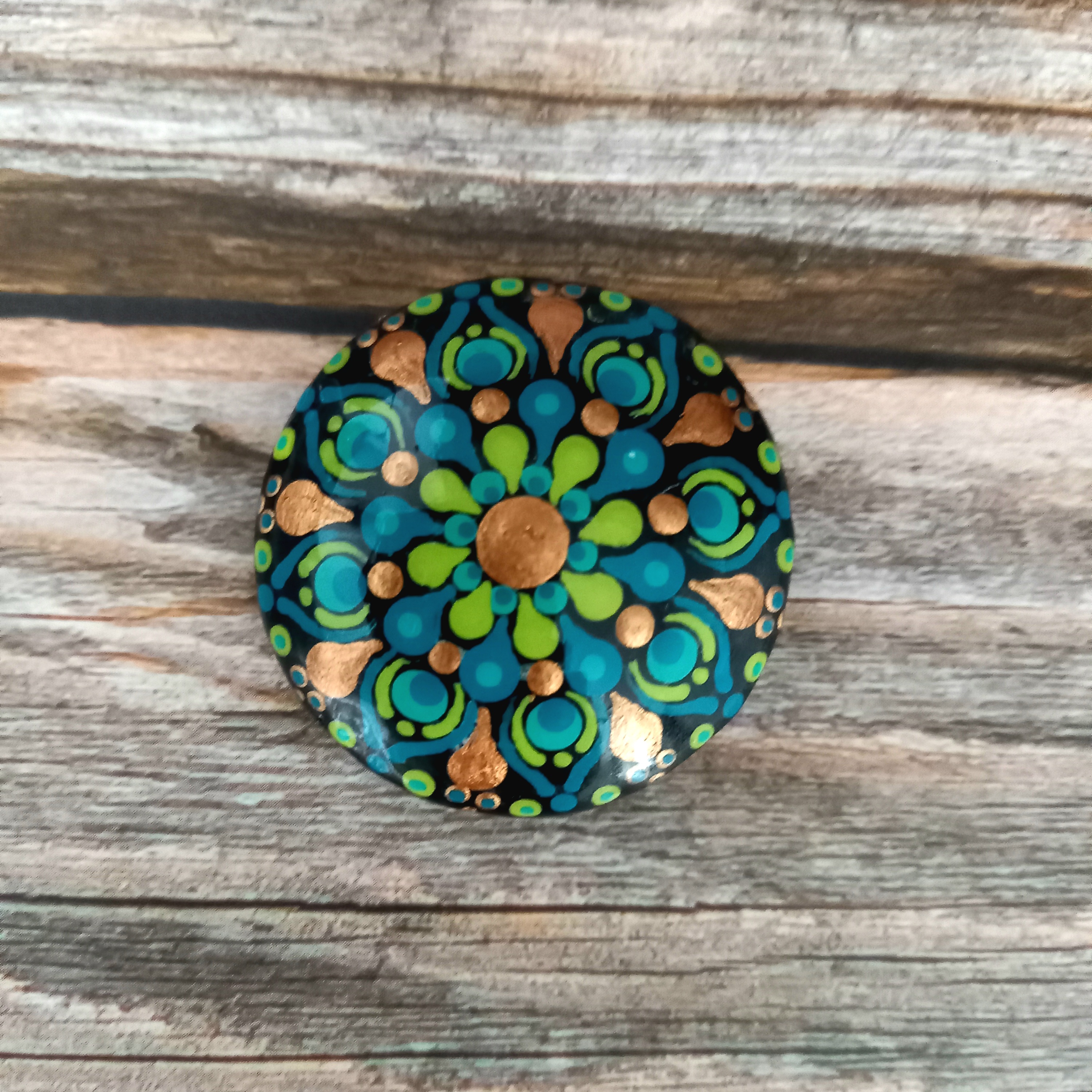 Magnet turquoise et vert