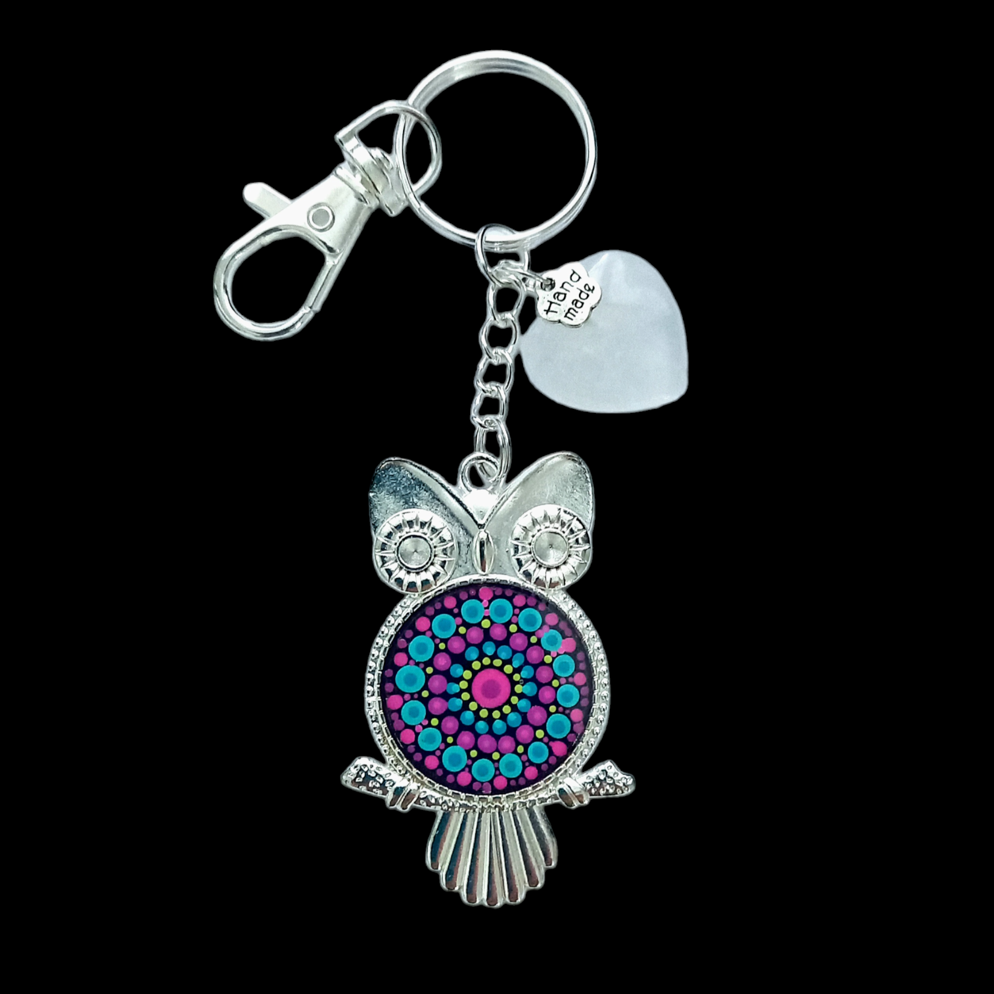 Porte-clés Quartz blanc