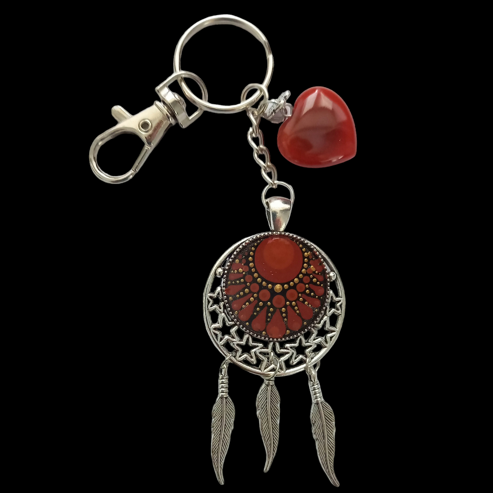 Porte-clés Agate rouge 2