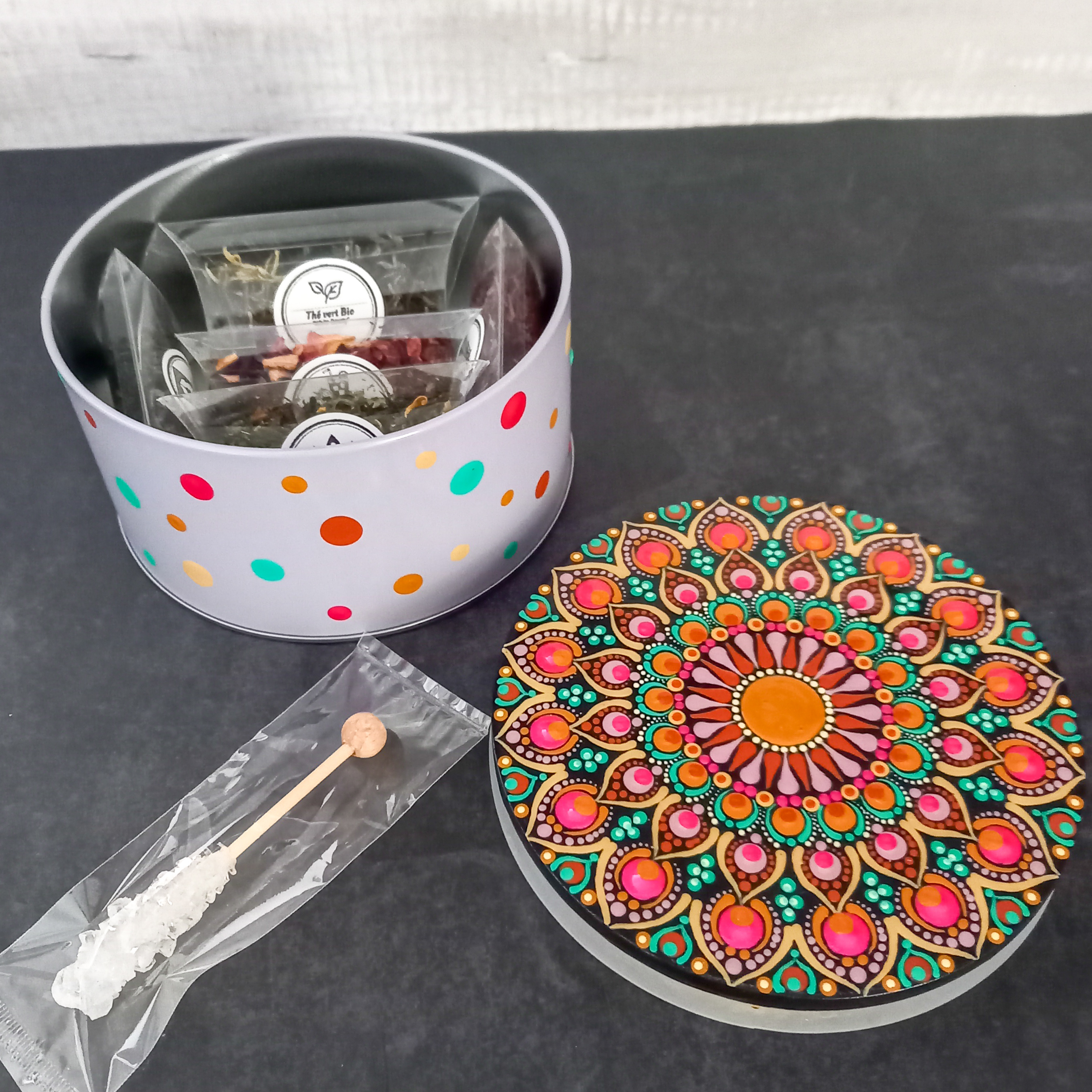 Boîte métal "Sweets" avec thés 