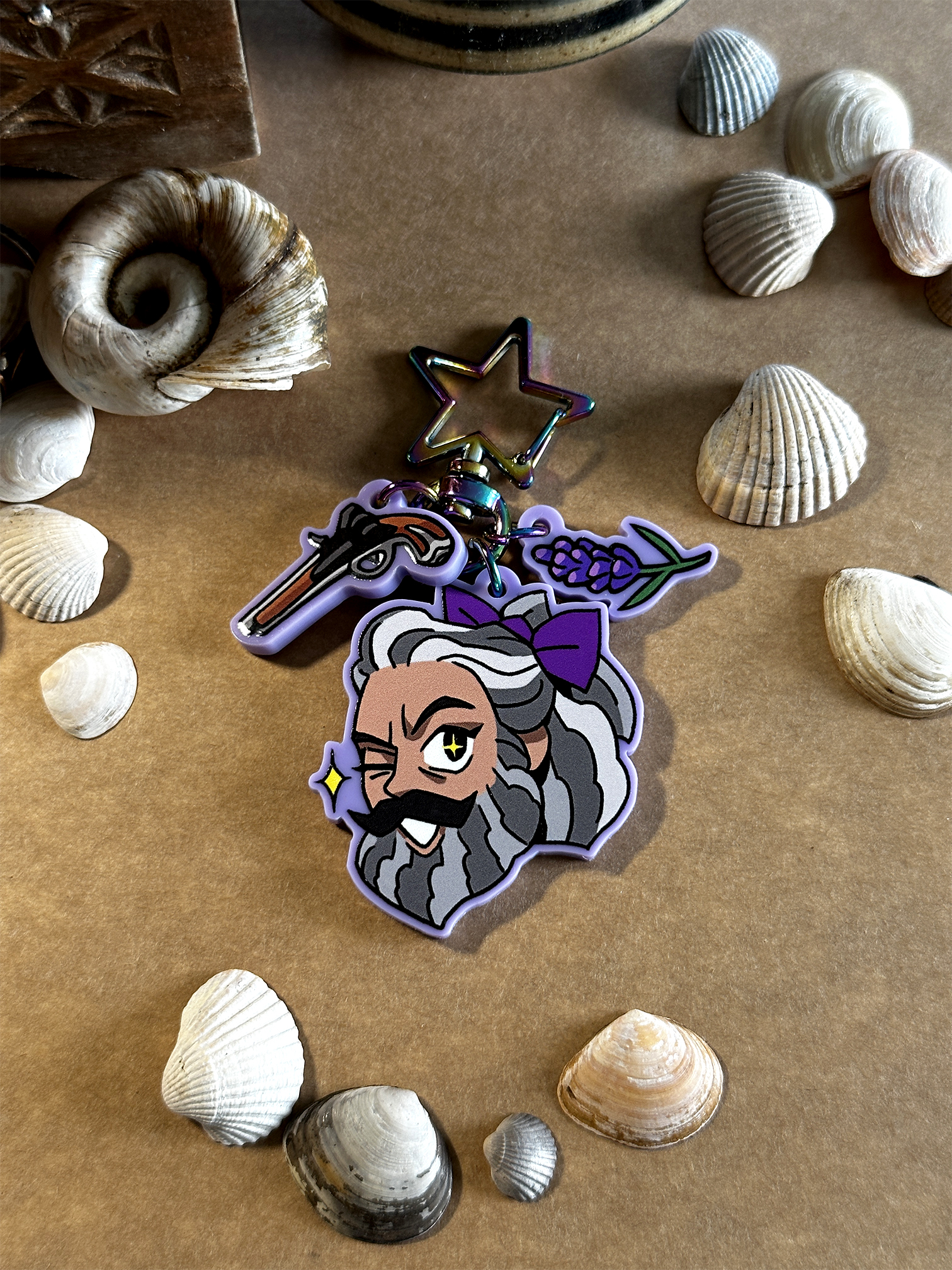 OFMD Colored Acrylic Head Keychains