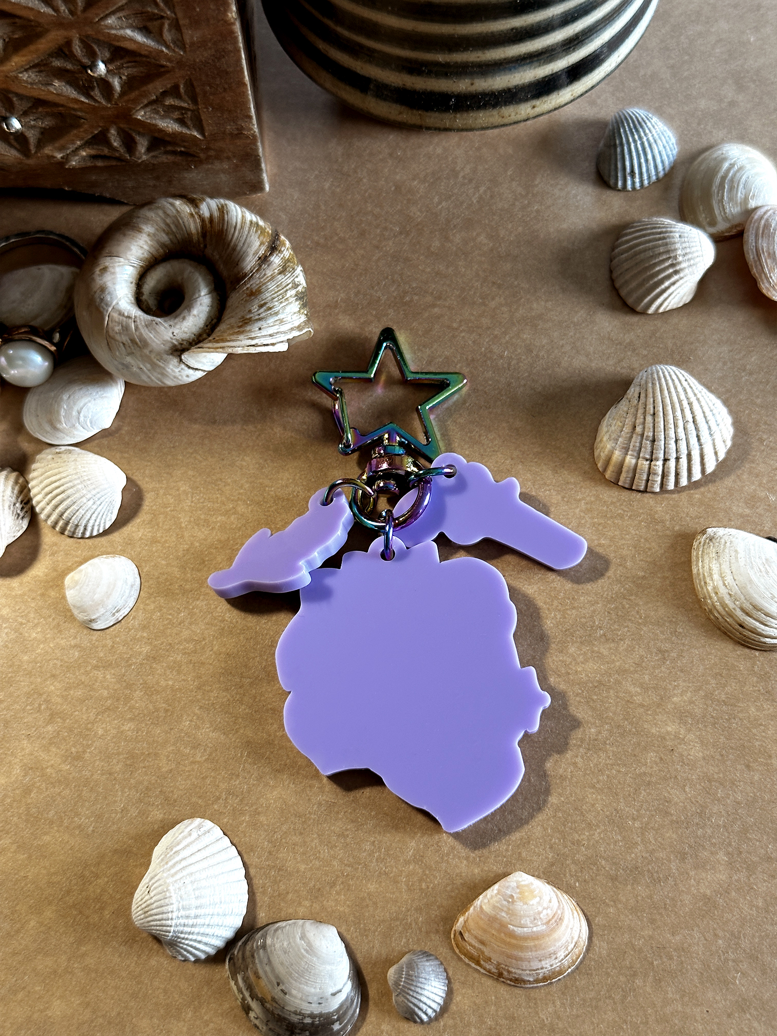 OFMD Colored Acrylic Head Keychains